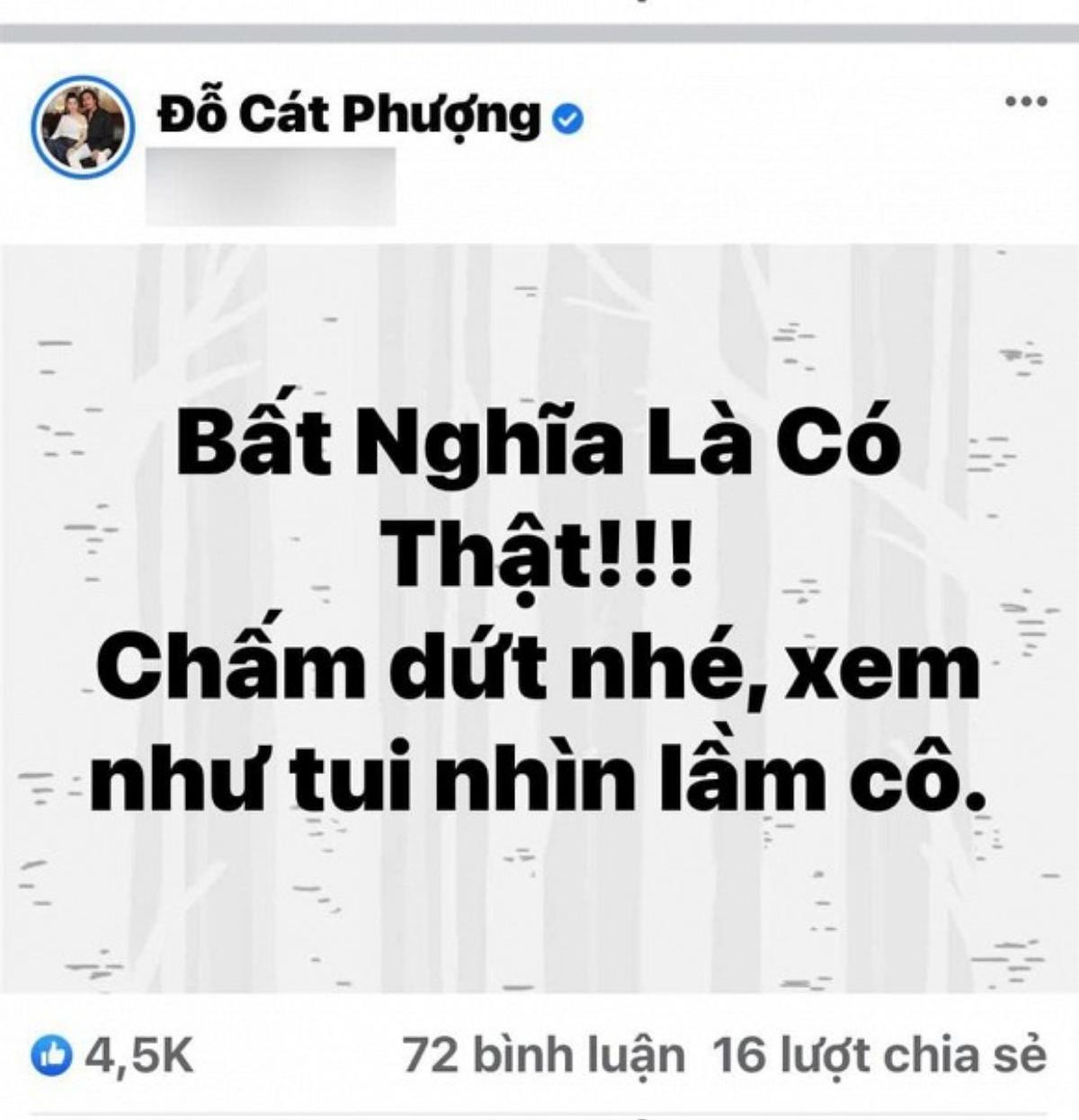 Bị nghi 'cà khịa' Thủy Tiên, Cát Phượng đính chính và tiết lộ danh tính người 'bất nghĩa' Ảnh 1