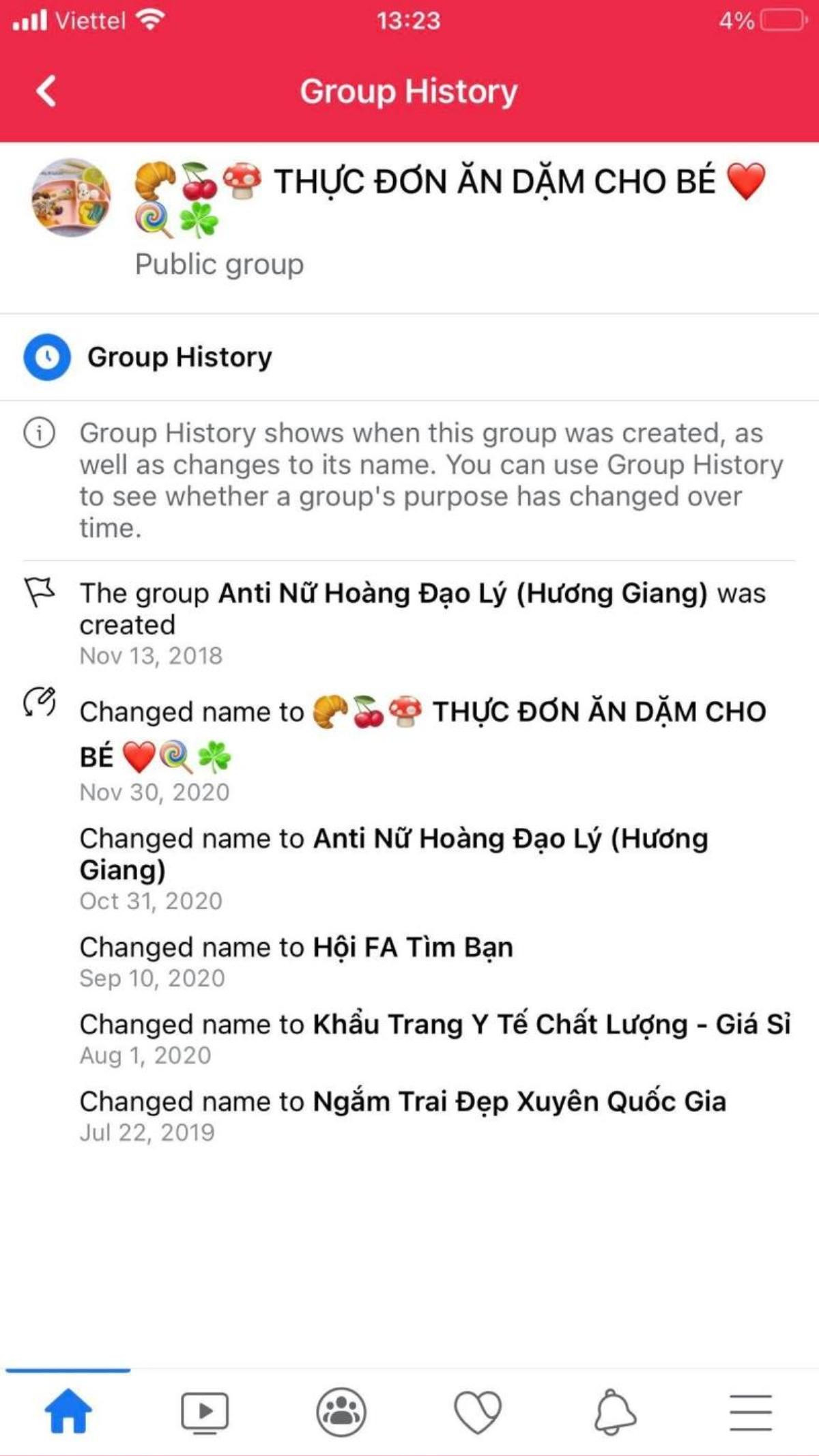 Group anti-fan chục nghìn thành viên của Hương Giang bất ngờ đổi tên thành 'Thực đơn ăn dặm cho bé' Ảnh 1