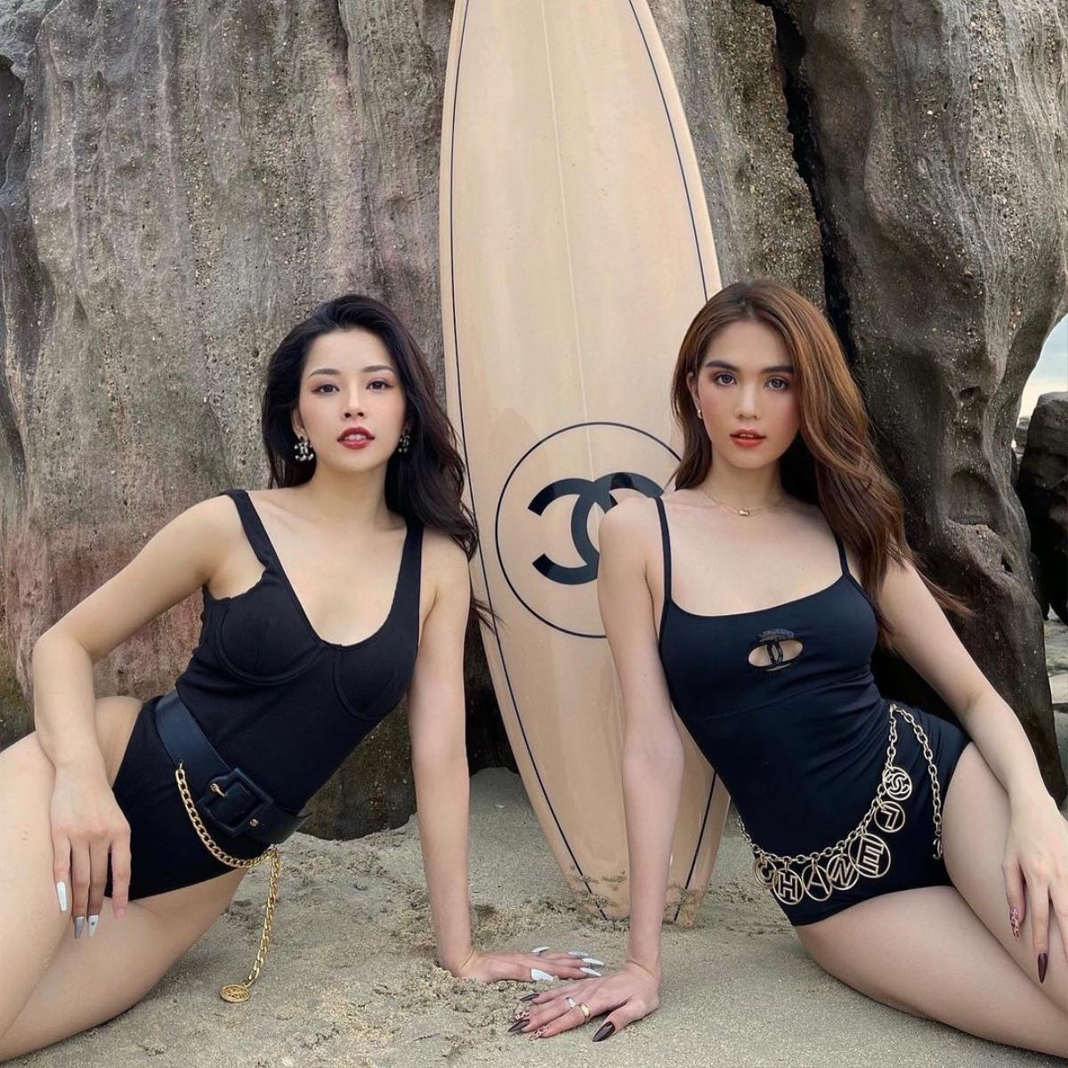 Ngọc Trinh, Chi Pu diện swimsuit đôi, chụp ảnh bên tấm ván 250 triệu đồng Ảnh 8