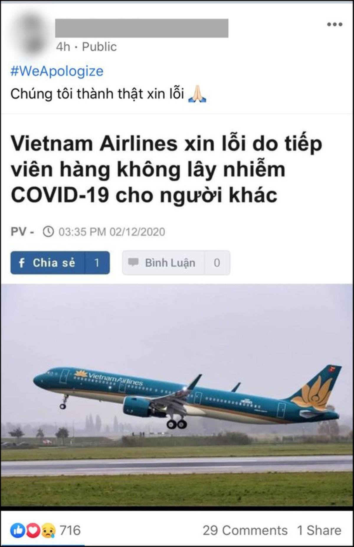 Đồng loạt tiếp viên hàng không Vietnam Airlines lên tiếng xin lỗi cộng đồng trên mạng xã hội Ảnh 9