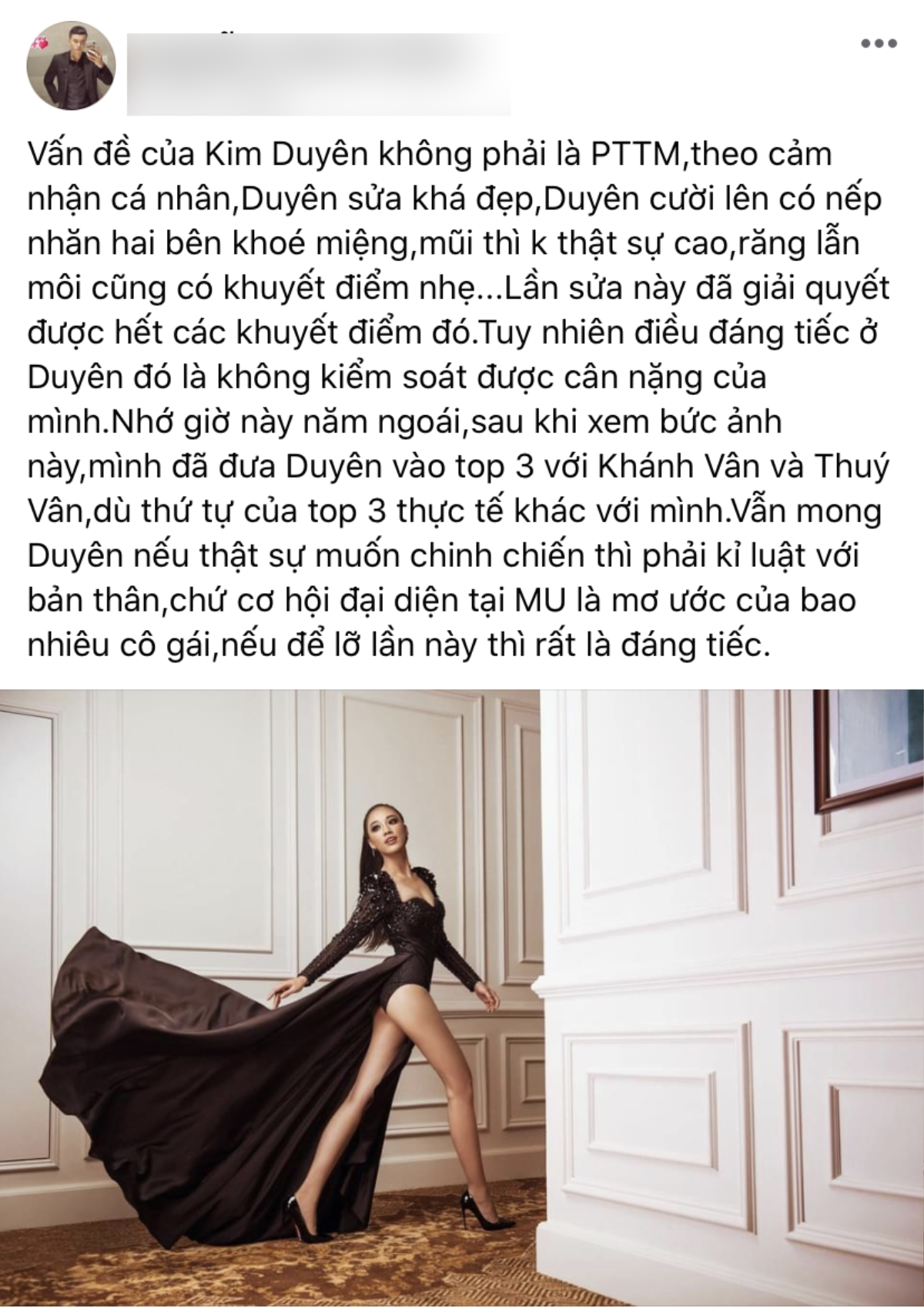 Fan khen chê nhan sắc Kim Duyên thay đổi: 'Hao hao Phương Khánh - Hồ Quỳnh Hương lại giống Catriona Gray' Ảnh 9