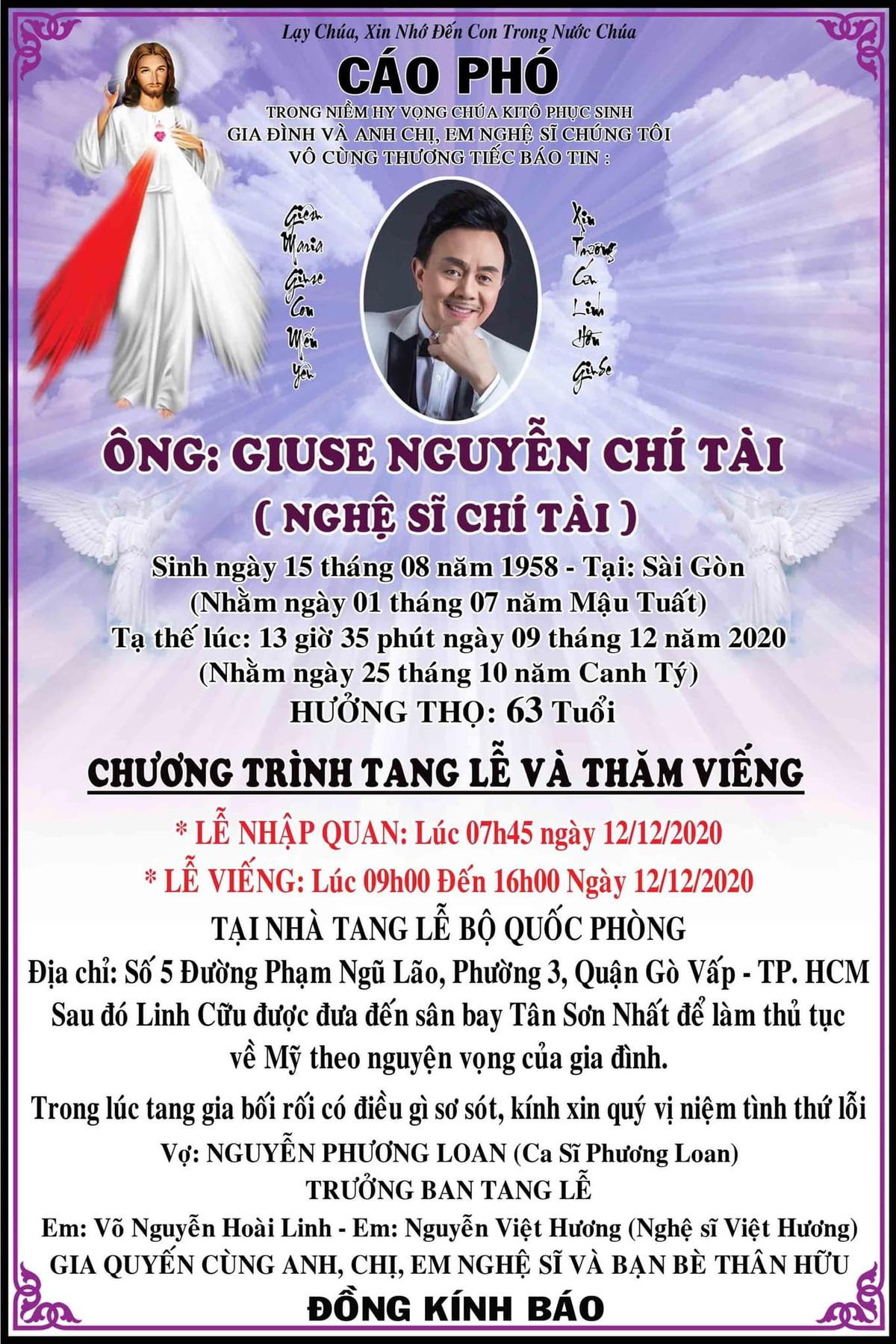 NSƯT Hoài Linh chia sẻ thông tin về lễ viếng và thời gian đưa linh cữu cố nghệ sĩ Chí Tài về Mỹ Ảnh 1