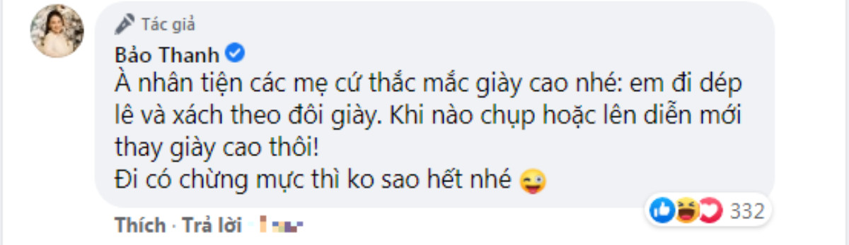 Bảo Thanh lên tiếng sau khi bị nhắc nhở mang giày cao gót dù bụng bầu đã lớn vượt mặt Ảnh 4