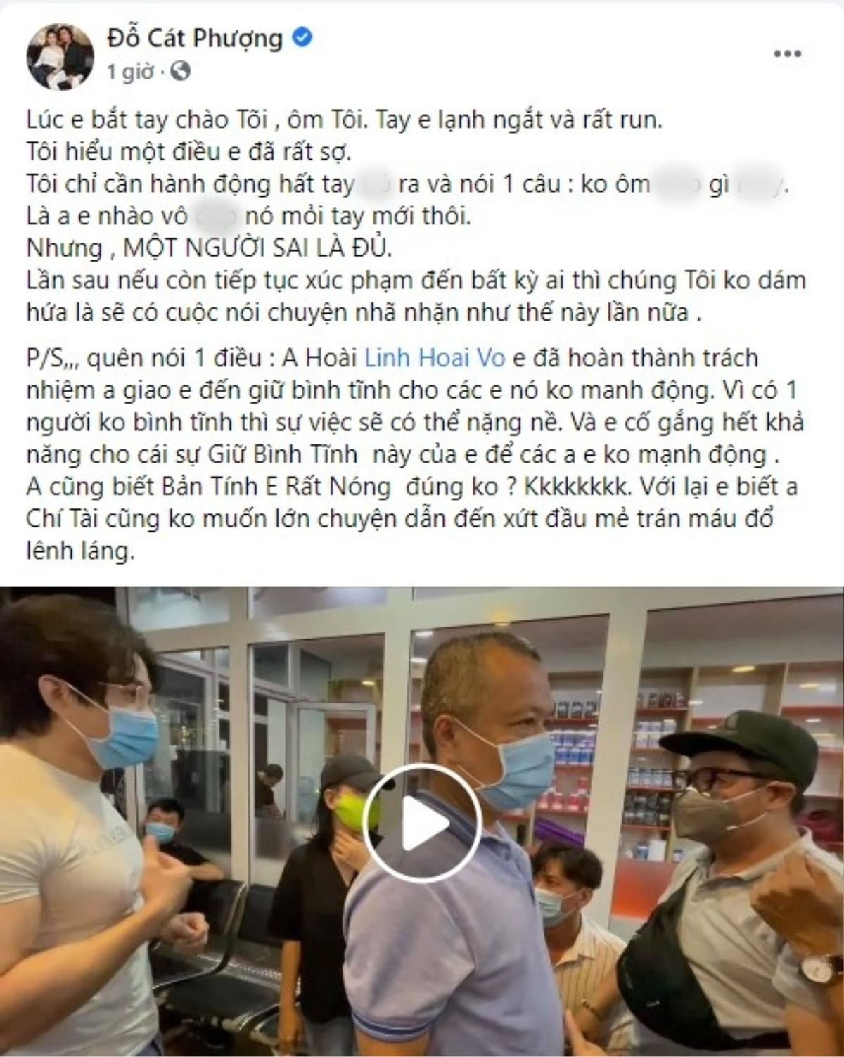 Cát Phượng tiết lộ nhiệm vụ NSUT Hoài Linh giao phó khi 'ba mặt một lời' với gymer xúc phạm NS Chí Tài Ảnh 2