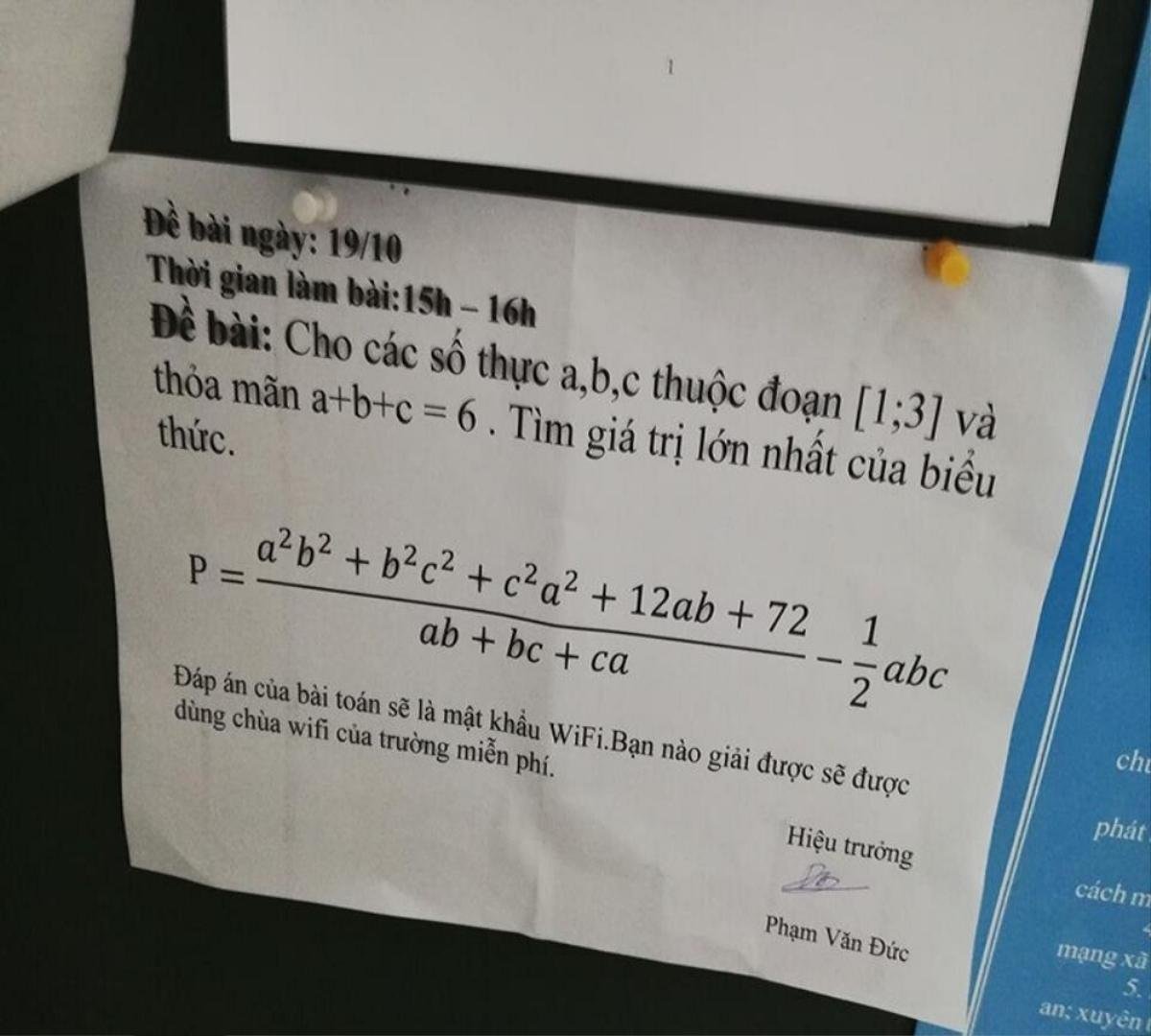 'Trị' học trò thích dùng wifi 'chùa', trường học đổi mật khẩu định kỳ bằng các câu đố kiến thức Ảnh 5