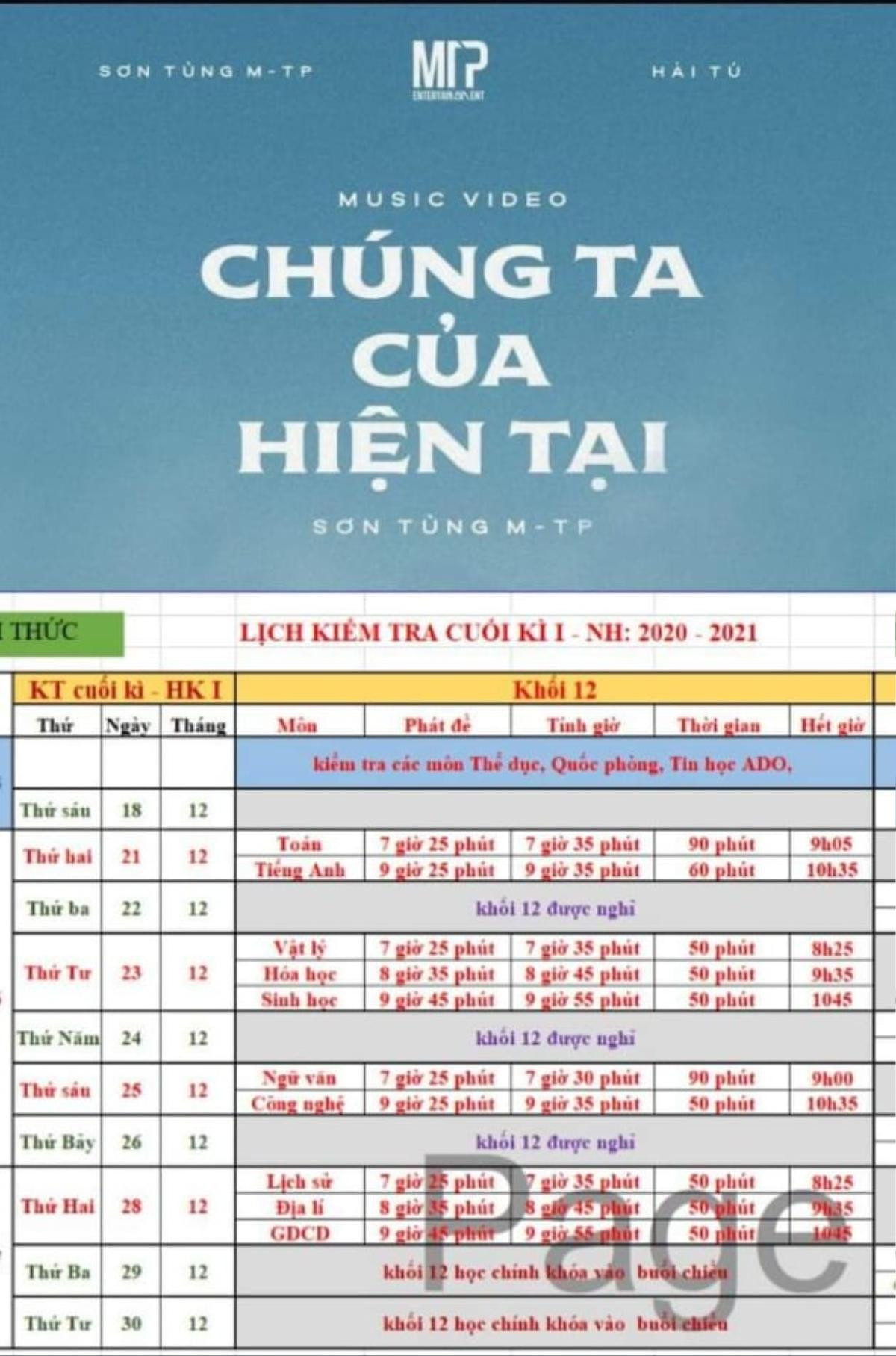 MV mới của Sơn Tùng chưa kịp ra mắt, giới học trò đã cho ra đời loạt poster chế cực hài hước Ảnh 3