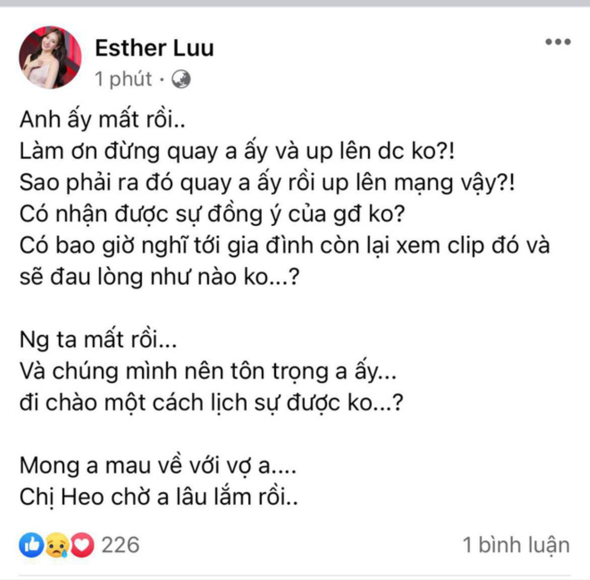 Hiếu Hiền 'đáp trả' đồng nghiệp khi bị chỉ trích đăng clip liên quan đến Chí Tài, vợ gọi tên Hari Won? Ảnh 5