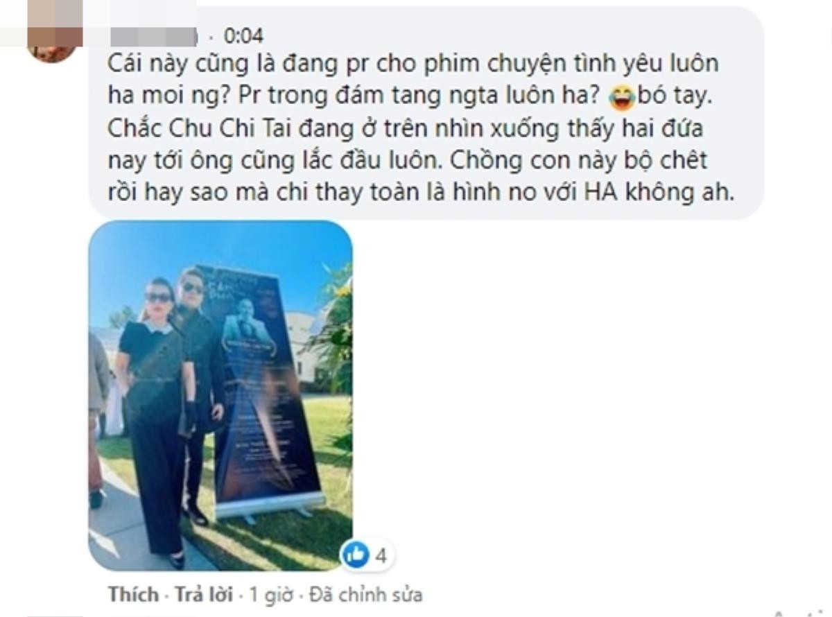 Soi phản ứng vợ cũ diễn viên Hoàng Anh khi đụng độ chồng thân mật với 'tình tin đồn' tại lễ tang Chí Tài Ảnh 5