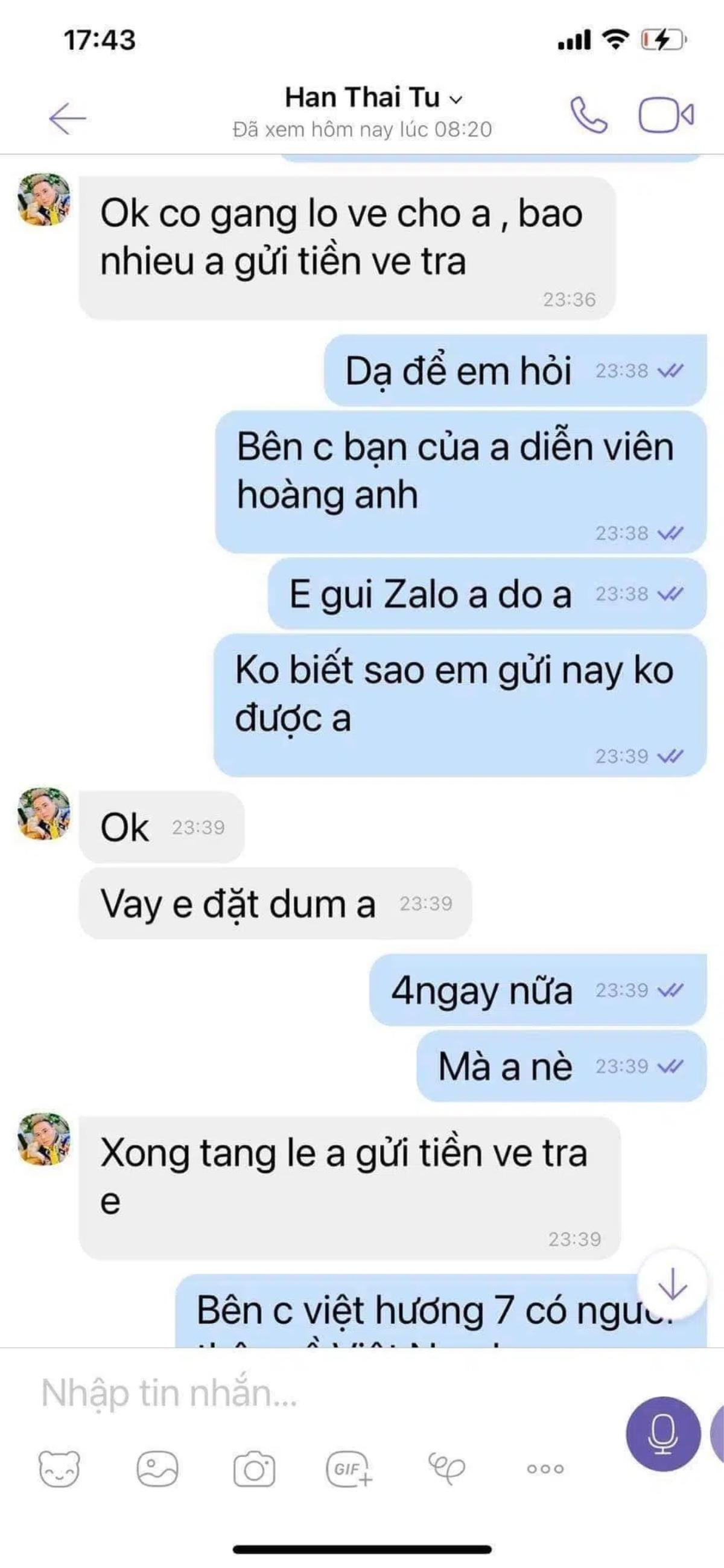 Xuất hiện kẻ giả mạo lừa đảo vợ Vân Quang Long 100 triệu đồng để đưa hài cốt nam ca sĩ từ Mỹ về Ảnh 6