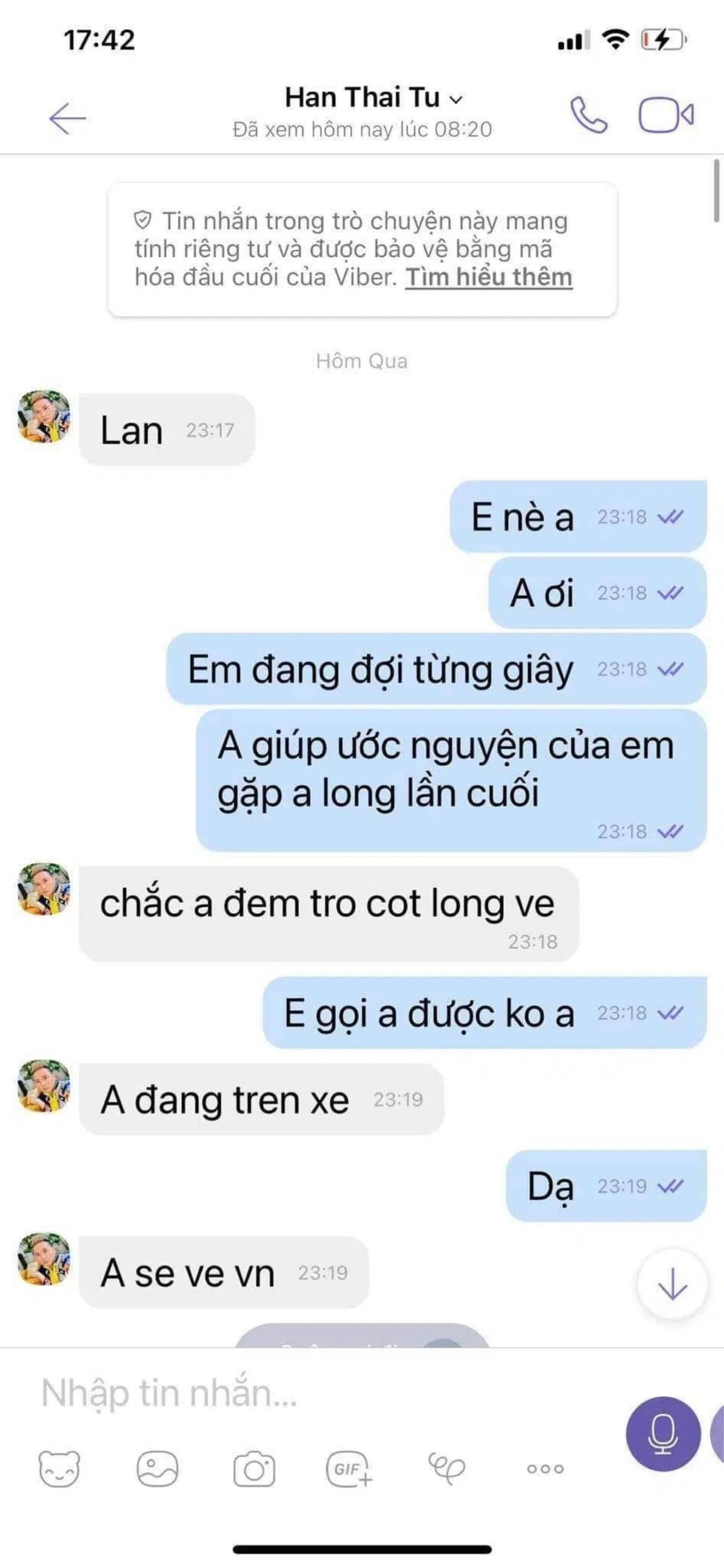 Xuất hiện kẻ giả mạo lừa đảo vợ Vân Quang Long 100 triệu đồng để đưa hài cốt nam ca sĩ từ Mỹ về Ảnh 2