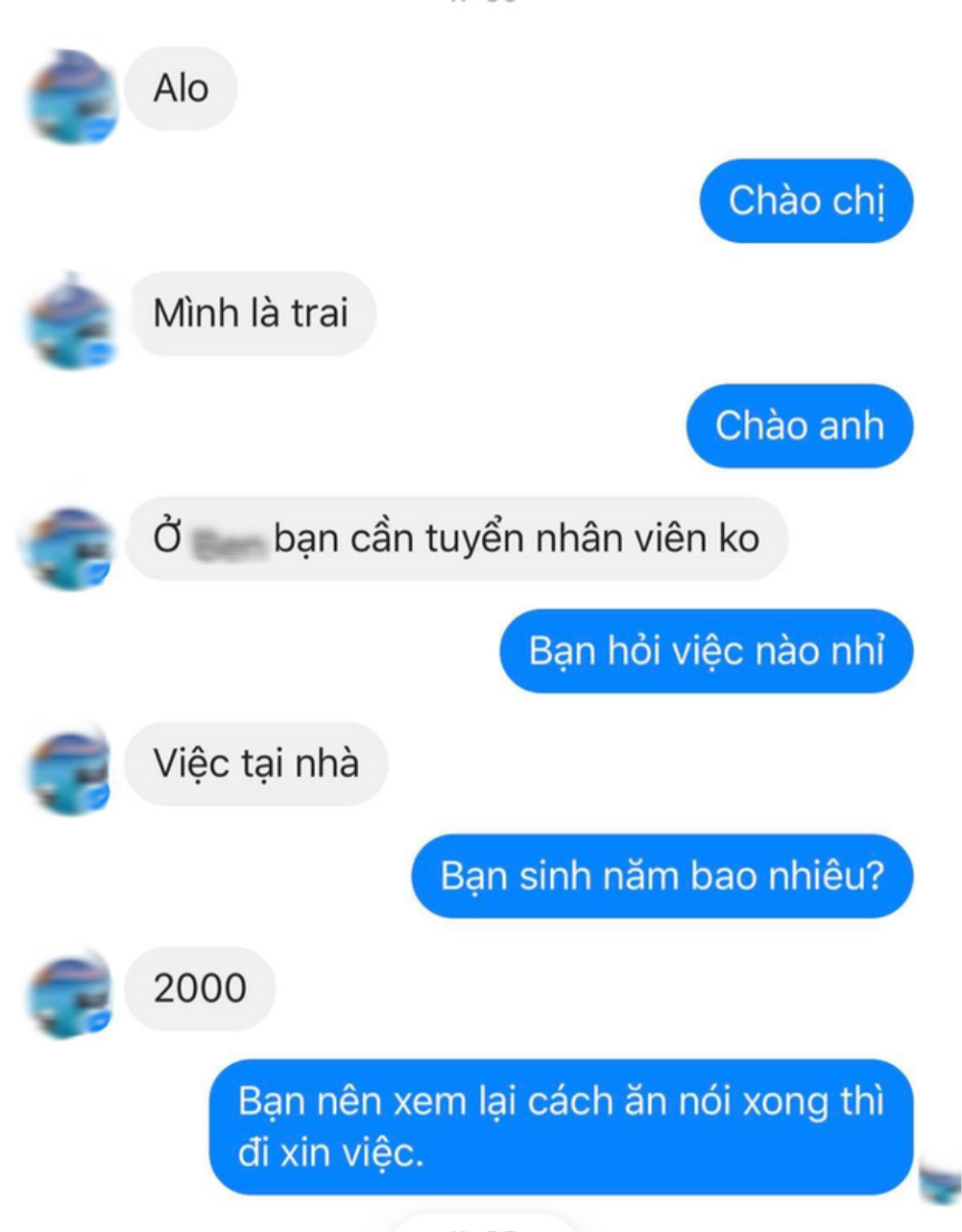 Trả lời cộc lốc khi đi xin việc, nam sinh bị nhà tuyển dụng 'phán' cho một câu nhớ đời Ảnh 2