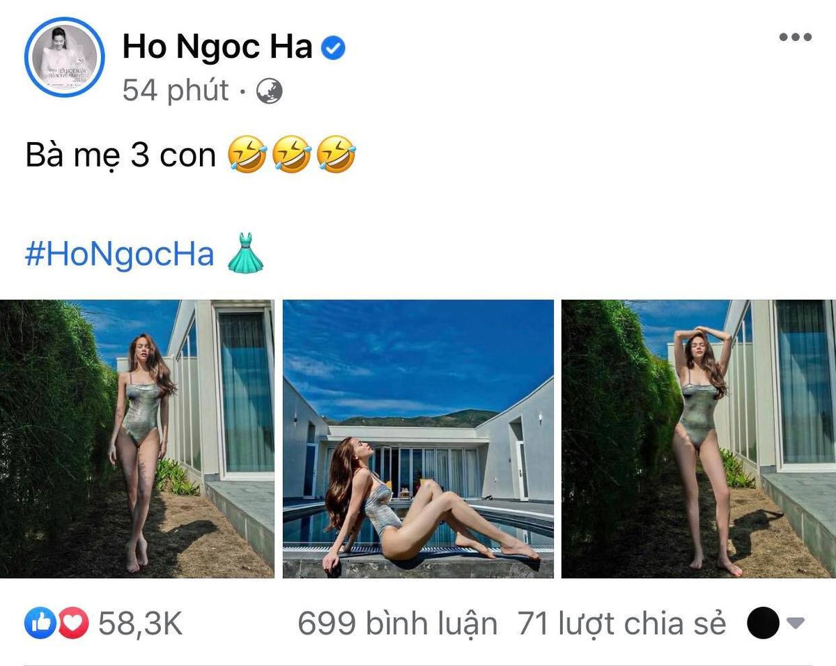 Hồ Ngọc Hà khoe dáng mẹ 3 con làm cư dân mạng 'trông tròn con mắt' Ảnh 2