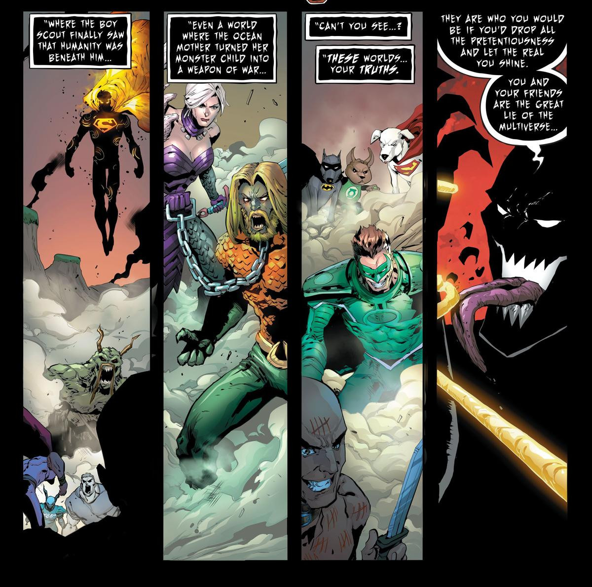 Trong 'DARK NIGHTS: DEATH METAL', DC giới thiệu các Vũ trụ Cười của Batman Who Laughs Ảnh 8