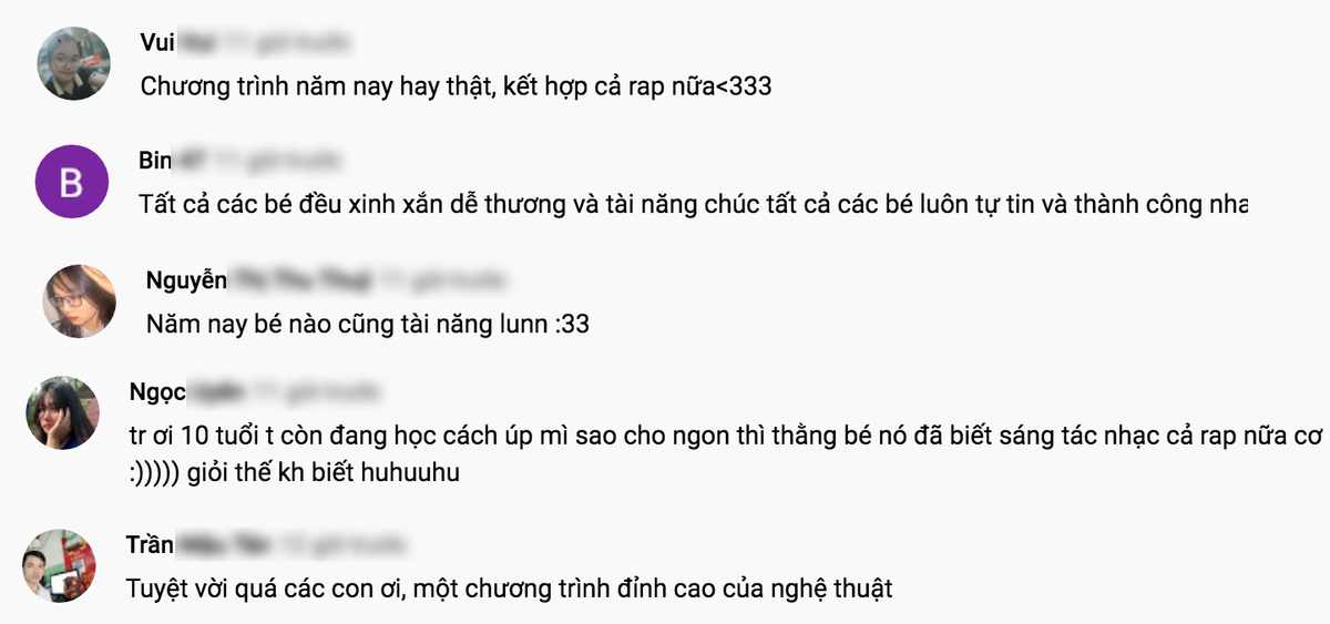 Khán giả dành lời khen đến chất lượng chương trình và dàn thí sinh nhí tài năng.