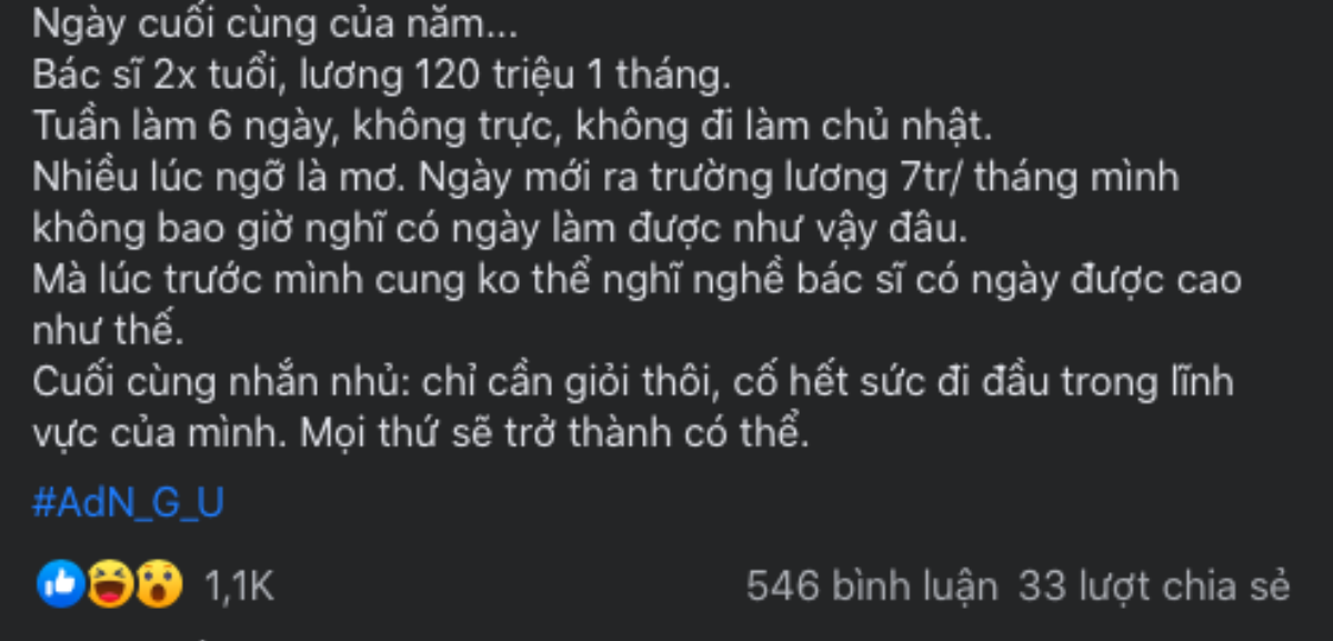 Cộng đồng mạng 'sốc' với mức lương 120 triệu của anh chàng bác sĩ 9X, không tăng ca, không làm cuối tuần Ảnh 3