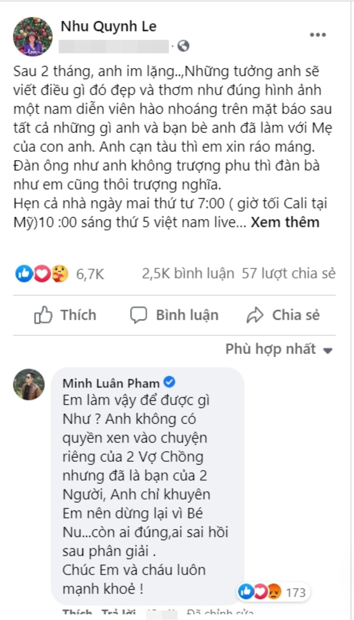 Minh Luân gây tranh cãi vì khuyên vợ cũ Hoàng Anh dừng 'tố' nhau trên mạng xã hội Ảnh 2