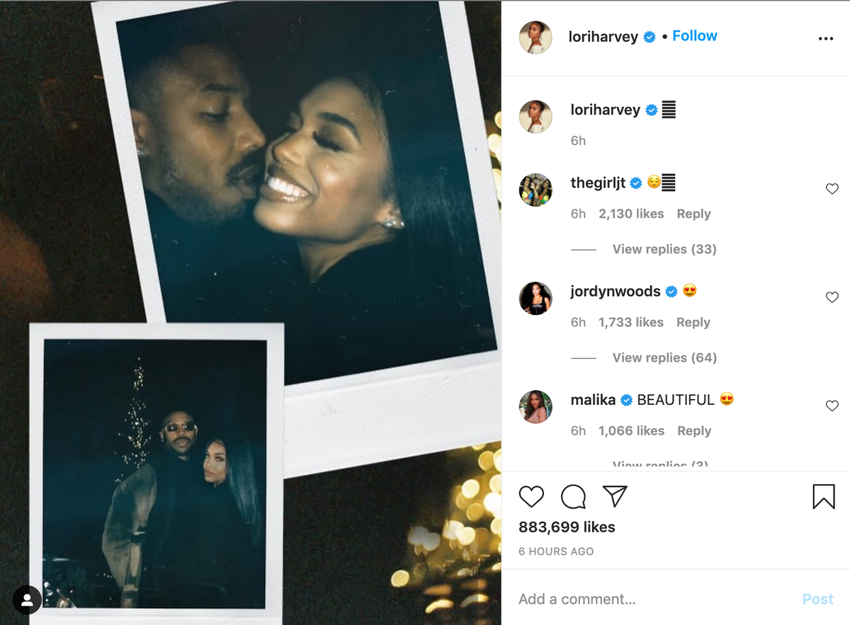 'Người đàn ông quyến rũ nhất 2020' vừa công khai hẹn hò với người mẫu Lori Harvey trên Instagram Ảnh 4