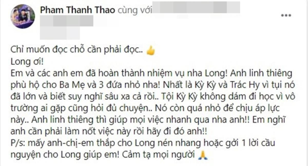 Phạm Thanh Thảo thương con gái Vân Quang Long: Kỳ Kỳ không dám đi học vì áp lực Ảnh 2