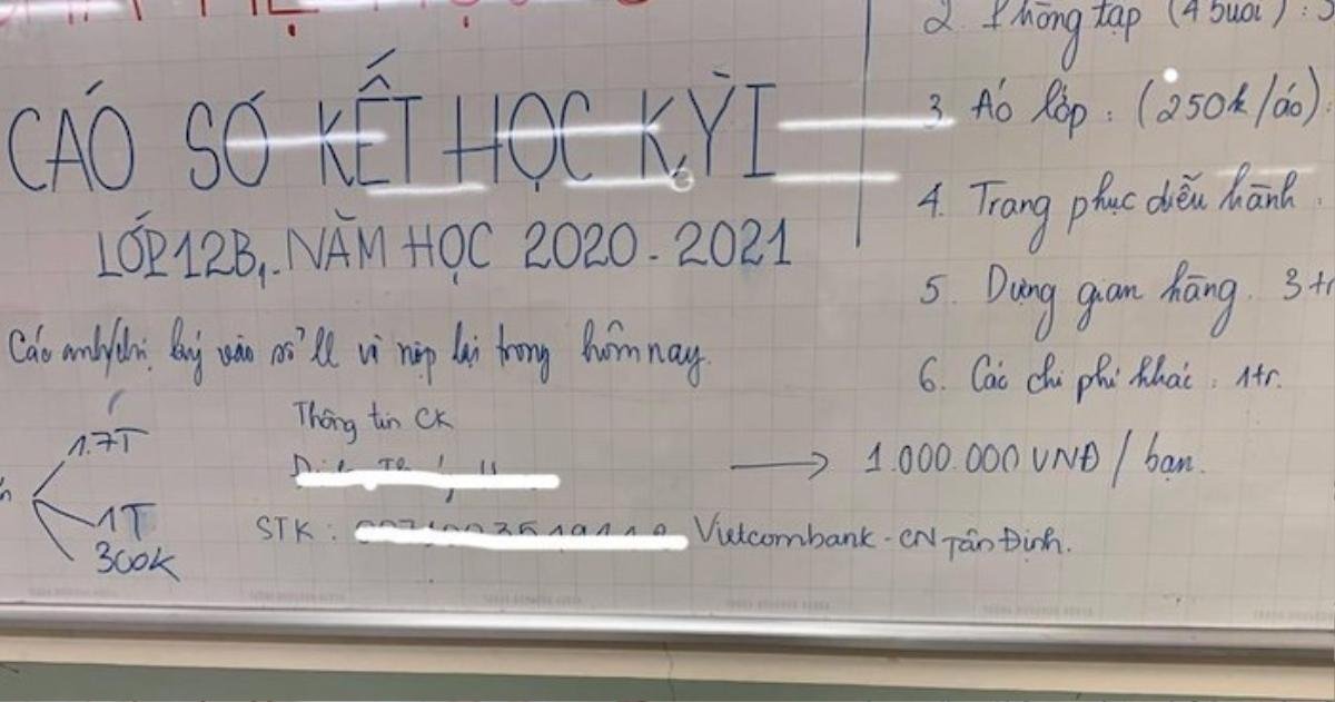 Nhiều phụ huynh học sinh lớp 12 bức xúc vì khoản thu 'về đích' 1,7 triệu đồng của trường THPT Lê Quý Đôn Ảnh 1