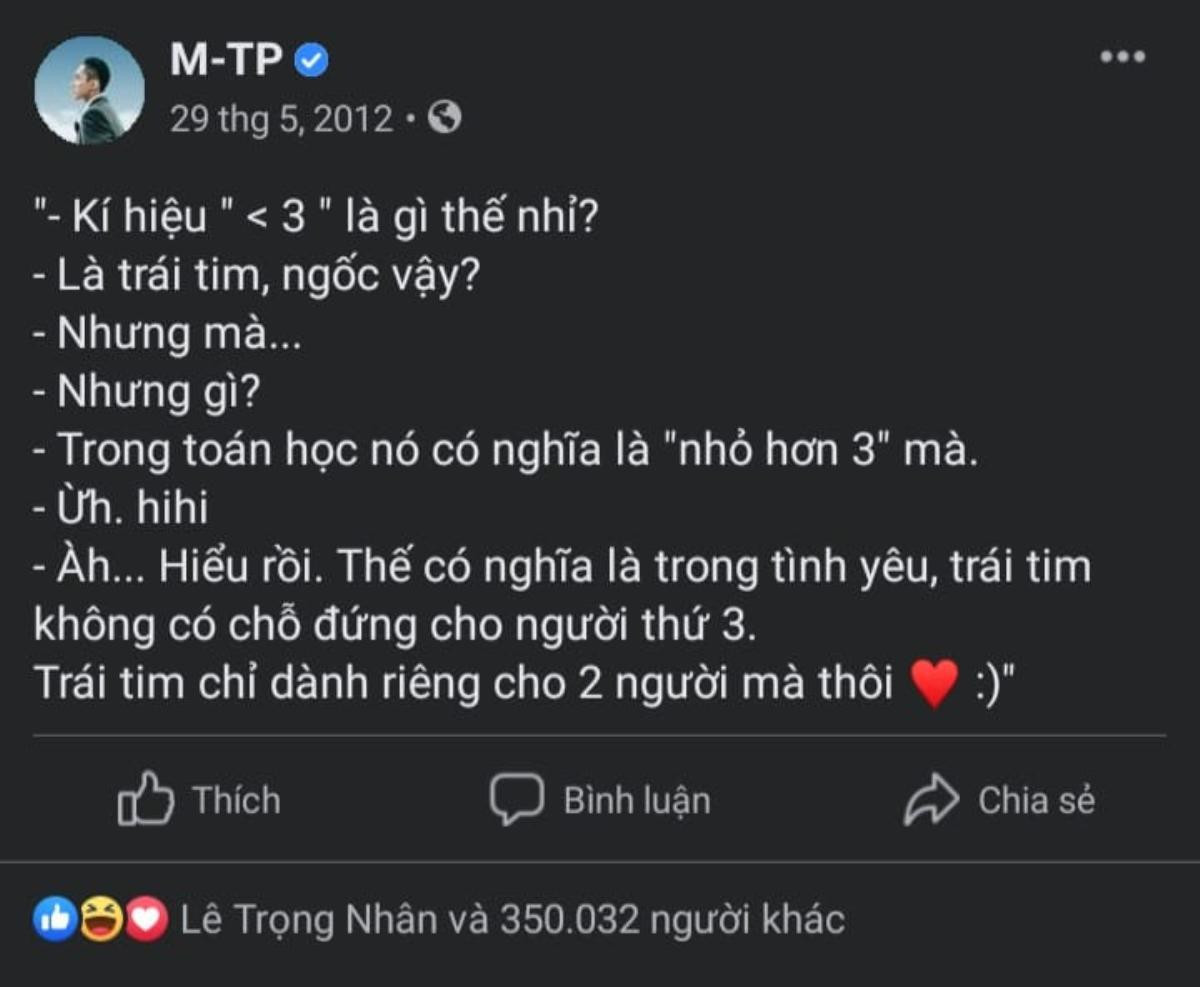 Vài năm trước, Sơn Tùng từng khẳng định: 'Trái tim không có chỗ đứng cho người thứ ba' Ảnh 2