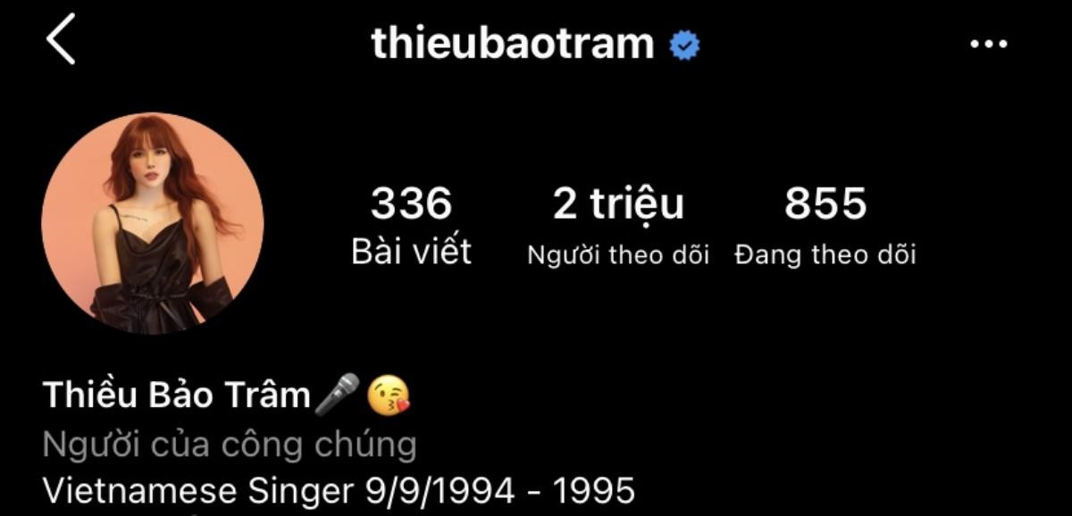 Giữa drama của 'trà xanh', tài khoản Instagram của Thiều Bảo Trâm đạt 2 triệu người theo dõi Ảnh 2