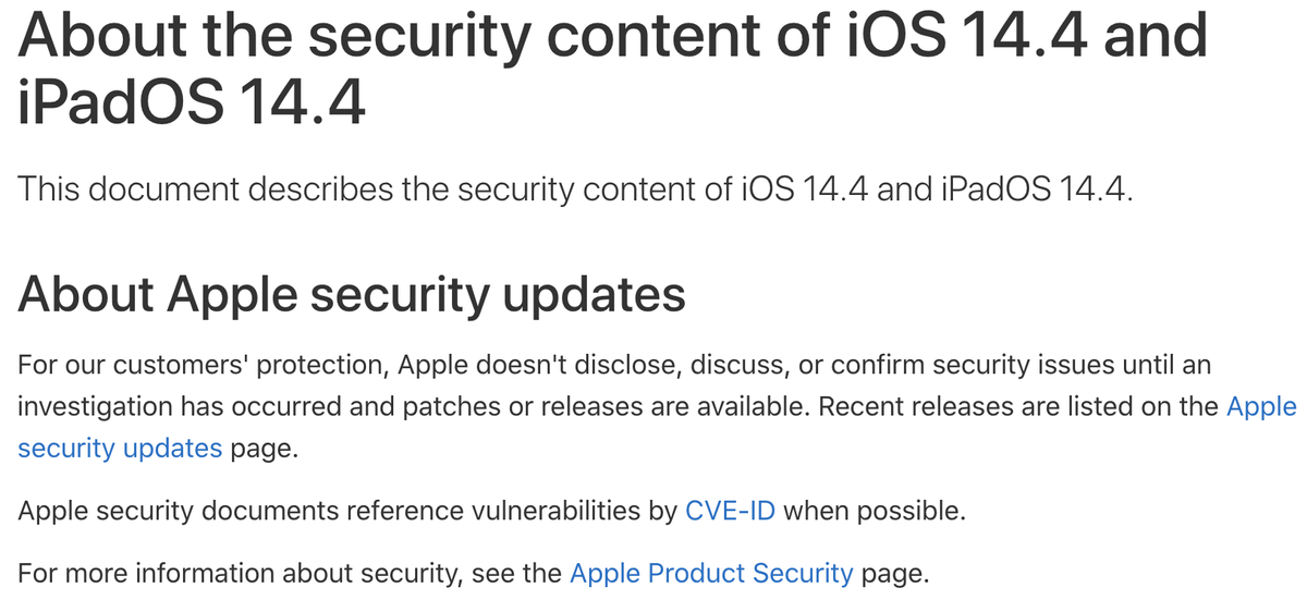 iOS 14.4 vá 3 lỗi bảo mật nguy hiểm, Apple khuyến cáo người dùng iPhone nên cập nhật ngay Ảnh 2