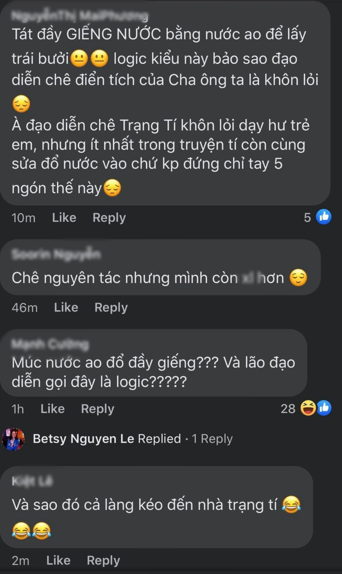 Trạng Tí lại gây tranh cãi với cảnh 'gọi bưởi': Không đổ gàu nước vào hố mà múc nước ao vào giếng Ảnh 15