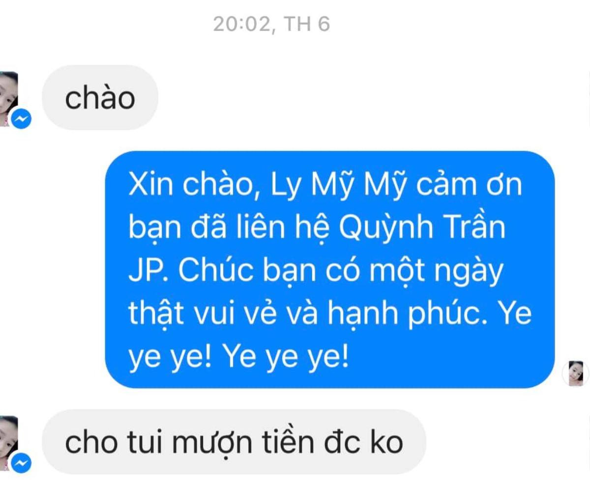 Bị người lạ hỏi mượn tiền, Quỳnh Trần JP đáp trả cực gắt Ảnh 2