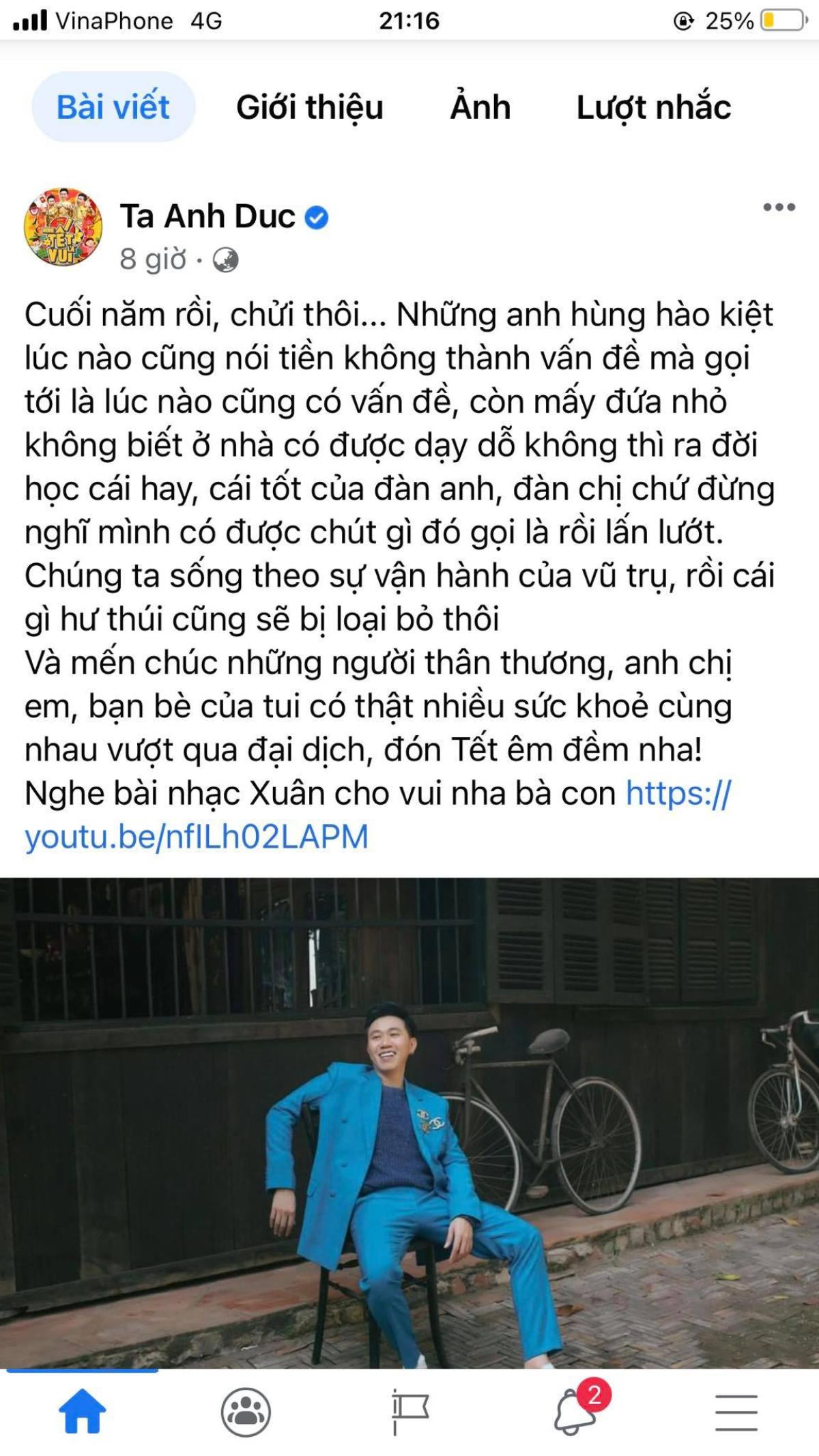 29 Tết: Anh Đức đăng đàn về nghệ sĩ trẻ 'lấn lướt', Trúc Nhân cũng tiễn bạn 'chỉ biết nhận chứ không cho' Ảnh 3