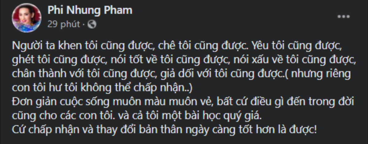 Sau đăng đàn trách Hồ Văn Cường, Phi Nhung viết tiếp tâm thư: 'Con hư tôi không thể chấp nhận' Ảnh 4