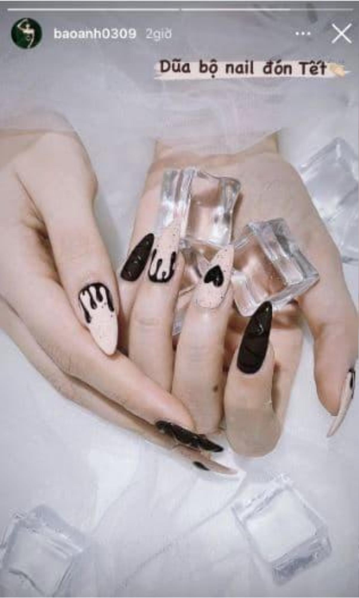 Sao Việt làm nail ăn Tết: Sĩ Thanh, Hoà Minzy chơi bộ móng nhìn là thấy 'ngồi không' Ảnh 7