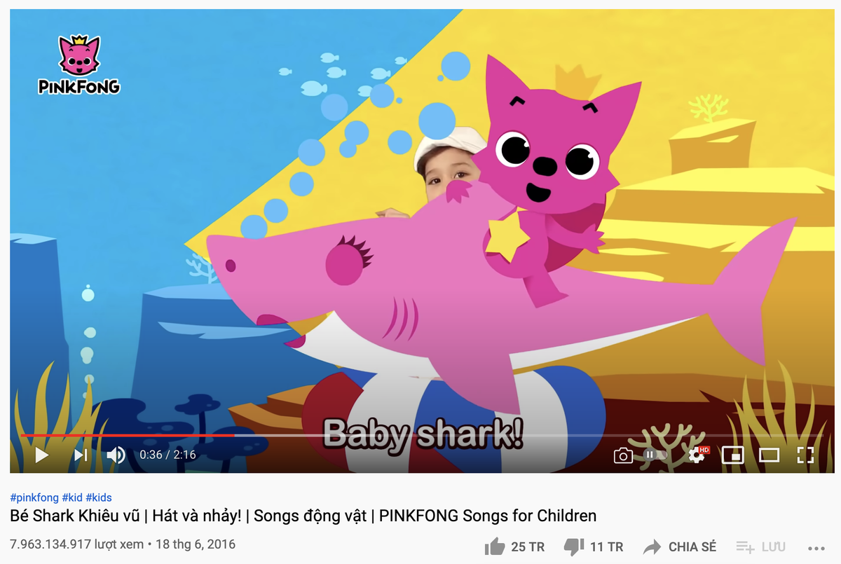 MV Baby Shark chuẩn bị lập kỷ lục khủng khi gần chạm mốc 8 tỷ lượt xem trên YouTube Ảnh 2