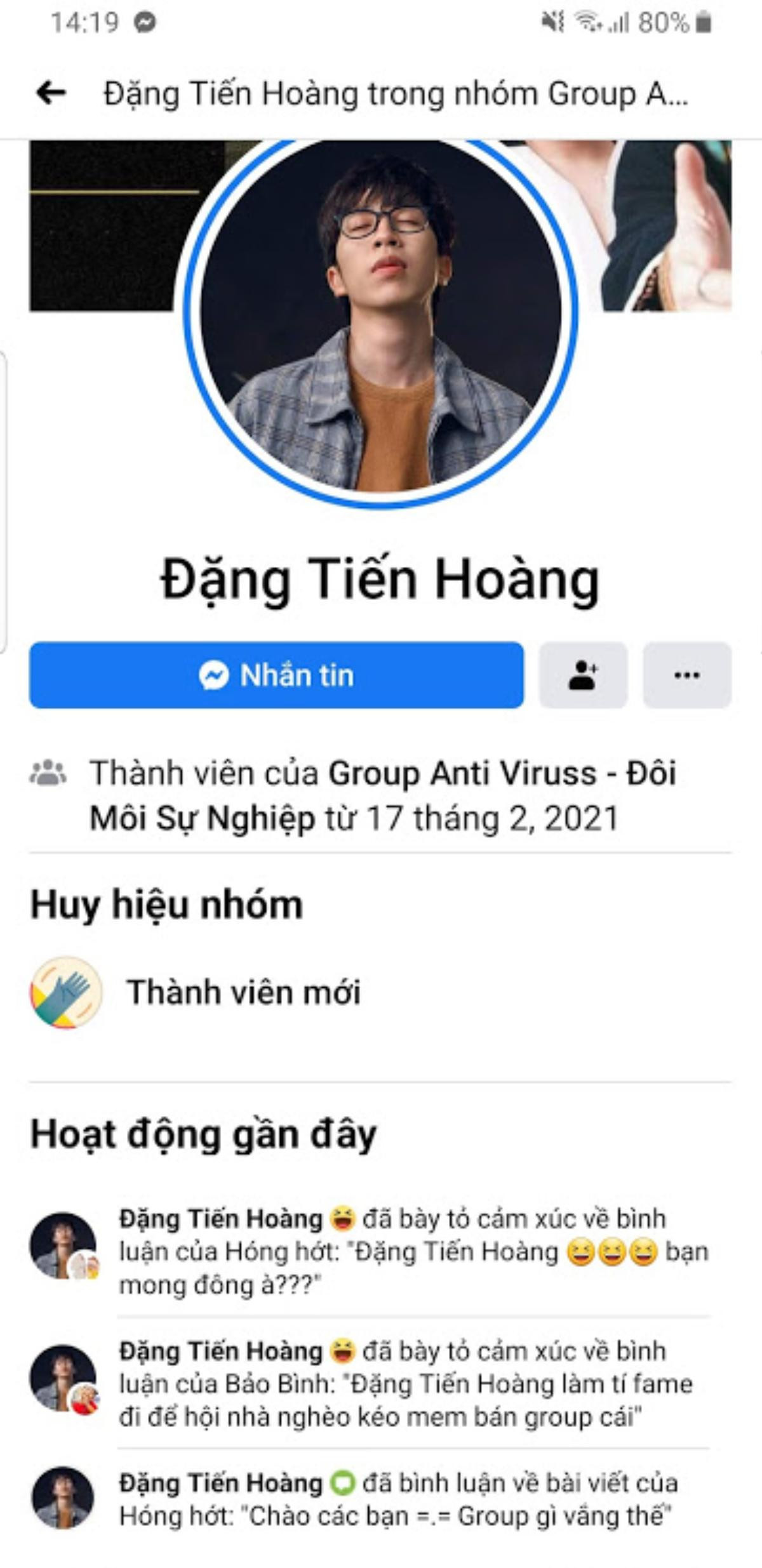 ViruSs gia nhập group anti chính mình, bị admin phát hiện và những pha xử lý hài hước với anti-fan Ảnh 4