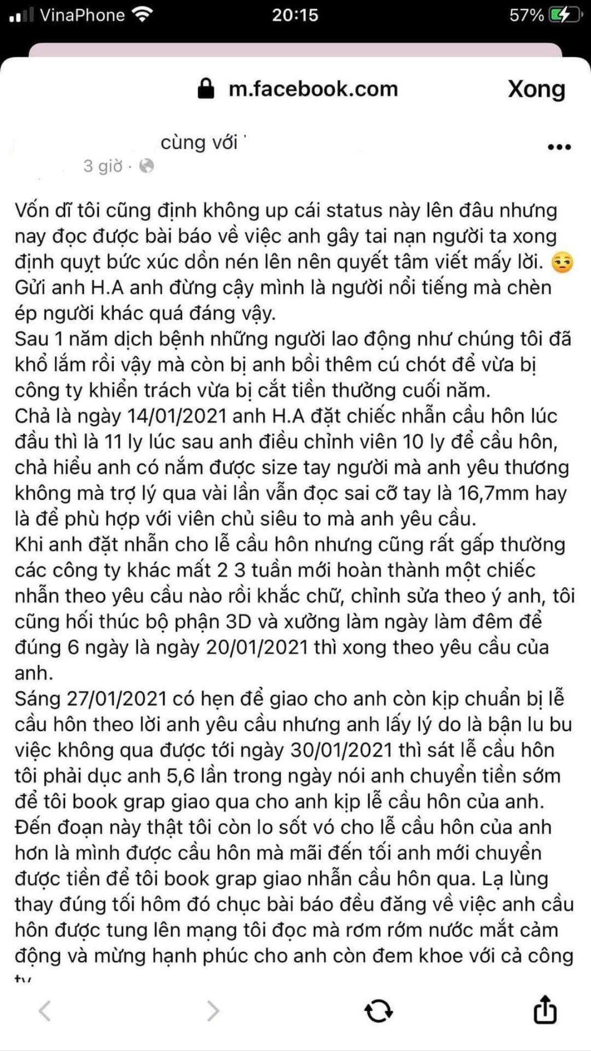 Lùm xùm nối tiếp, Huỳnh Anh lại bị tố, lần này liên quan đến lễ cầu hôn Ảnh 3