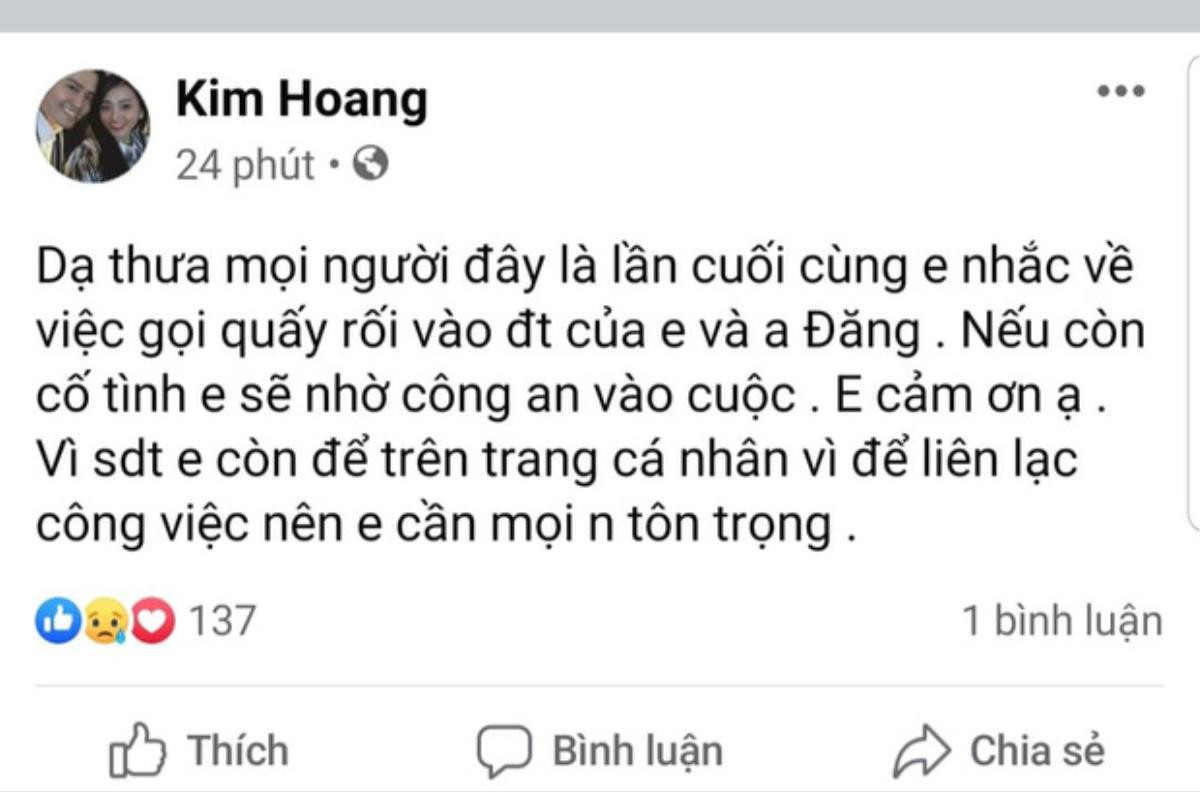 Vợ sắp cưới của cố diễn viên Hải Đăng bức xúc khi liên tục bị người lạ gọi làm phiền Ảnh 2