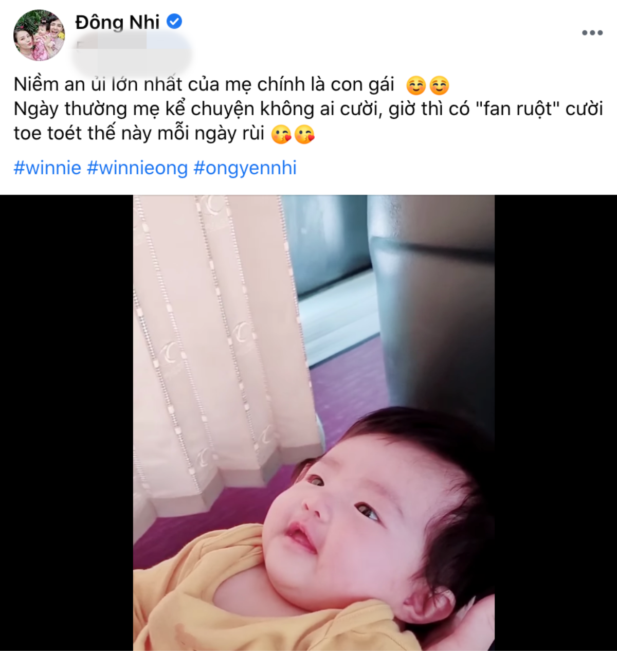 Đông Nhi khoe clip con gái cười toe toét, fan rần rần vì quá đáng yêu: 'Sao y bản chính' từ bố Thắng Ảnh 4