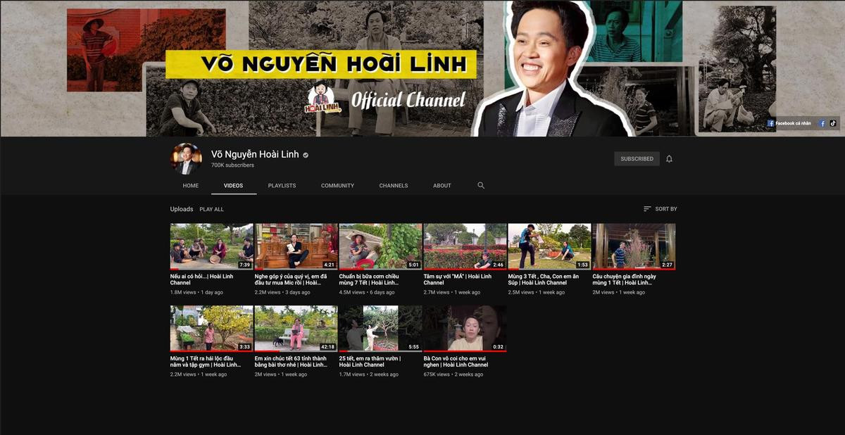 NSƯT Hoài Linh mừng kênh YouTube đạt 700 nghìn lượt đăng ký, xin dân mạng ngừng 'trộm clip' Ảnh 3