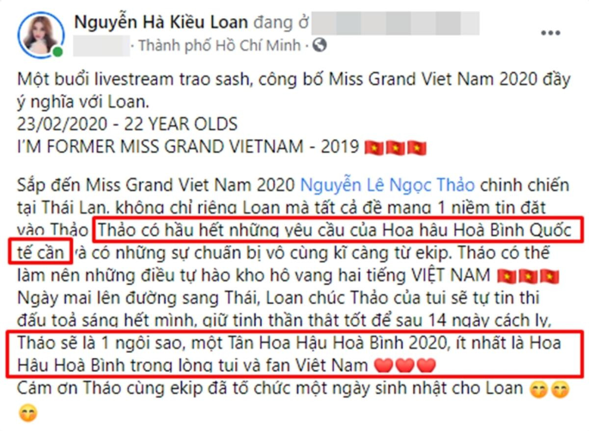 Á hậu Kiều Loan: 'Ngọc Thảo có hầu hết những yêu cầu Miss Grand International tìm kiếm' Ảnh 3