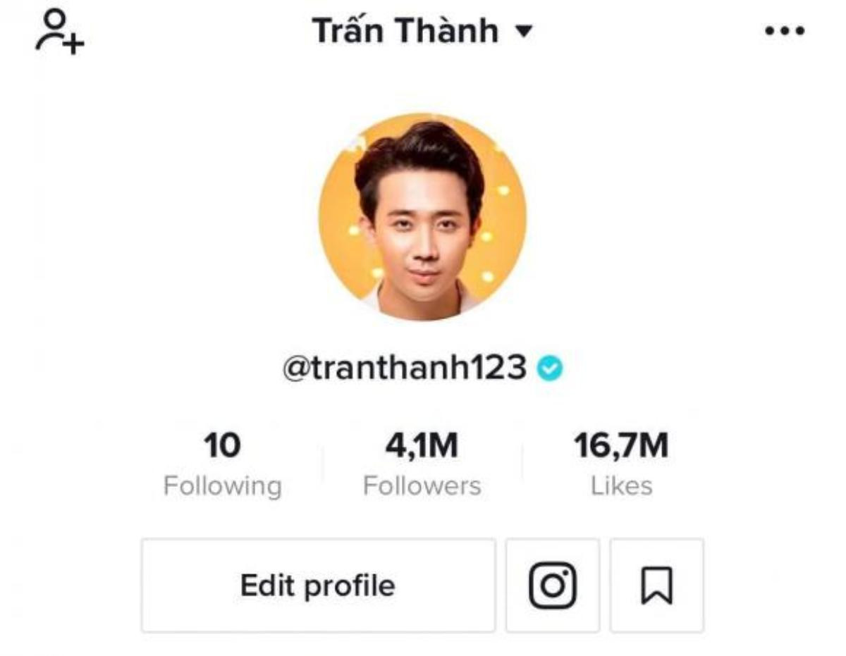 Trấn Thành 'khoe' thành tích sở hữu lượt theo dõi 'khủng' khi sử dụng Tiktok, Youtube và Instagram Ảnh 3