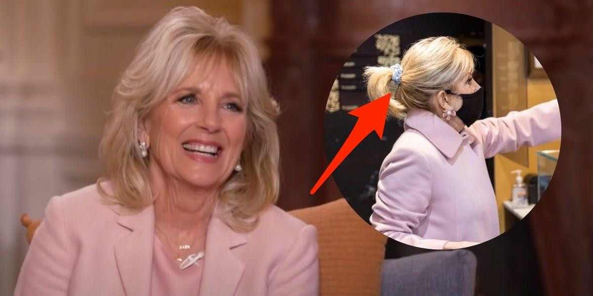 Jill Biden không hiểu tại sao dân Mỹ 'phát cuồng' vì chun buộc tóc của bà Ảnh 2