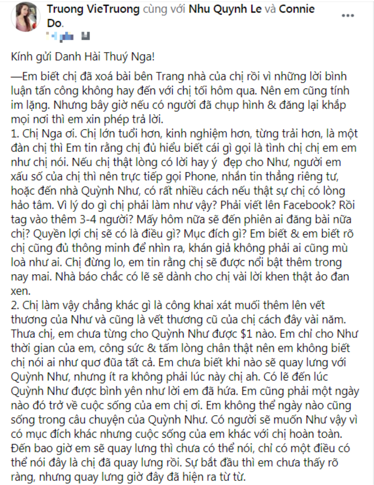 Thúy Nga xóa bài trách vợ cũ Hoàng Anh dại dột: Mình không ngại lấy cái ngu của mình chỉ cho họ biết Ảnh 4