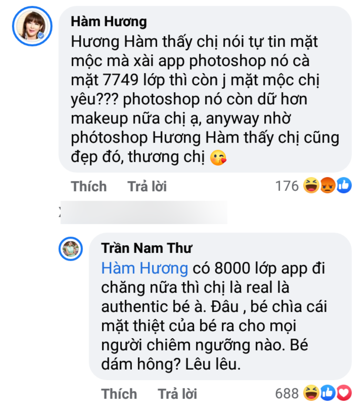 Sau Khả Như - Diệu Nhi, 'thánh bình luận' Hàm Hương lại gây sự với kiều nữ làng hài Nam Thư Ảnh 3