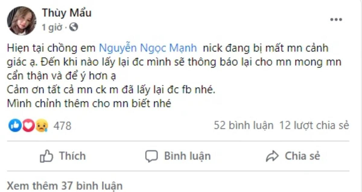 Người hùng cứu bé gái rơi từ tầng 12 chung cư Nguyễn Ngọc Mạnh bị hack Facebook Ảnh 3