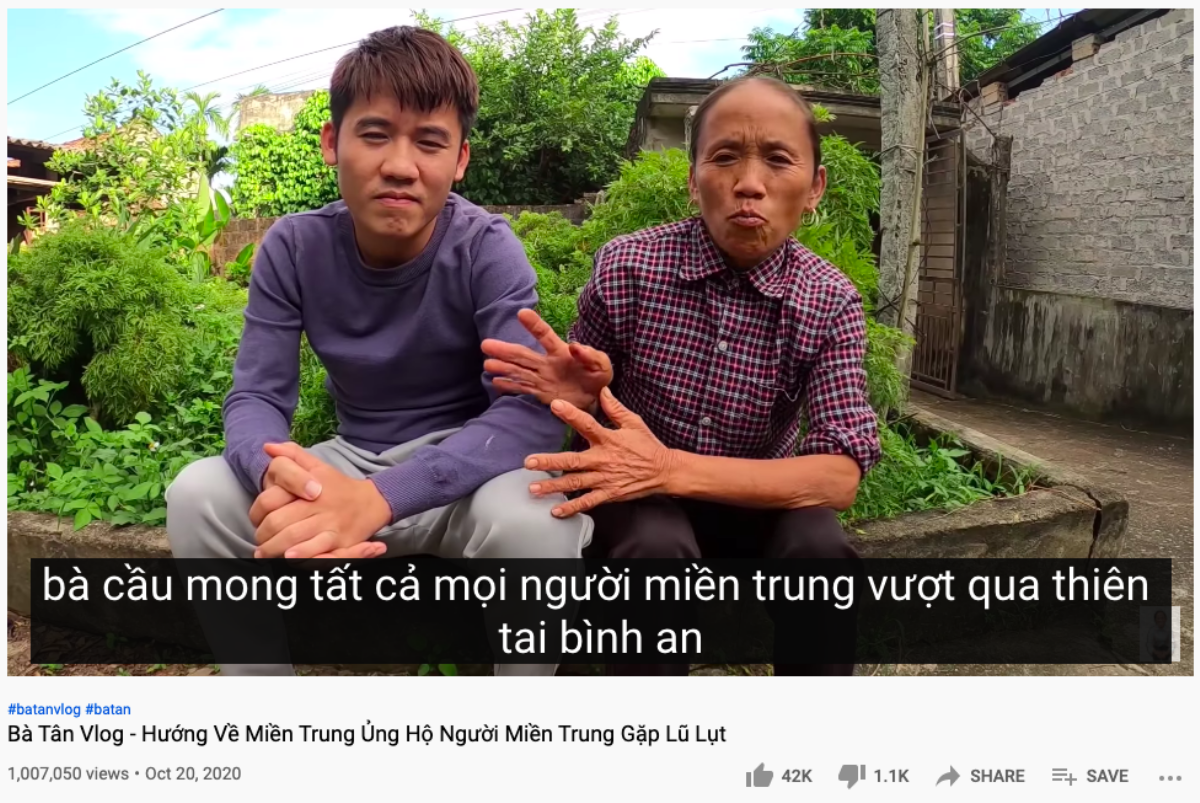 Bà Tân Vlog lao dốc không phanh trên YouTube khi 4 tháng mới có 1 video 'triệu view' Ảnh 2