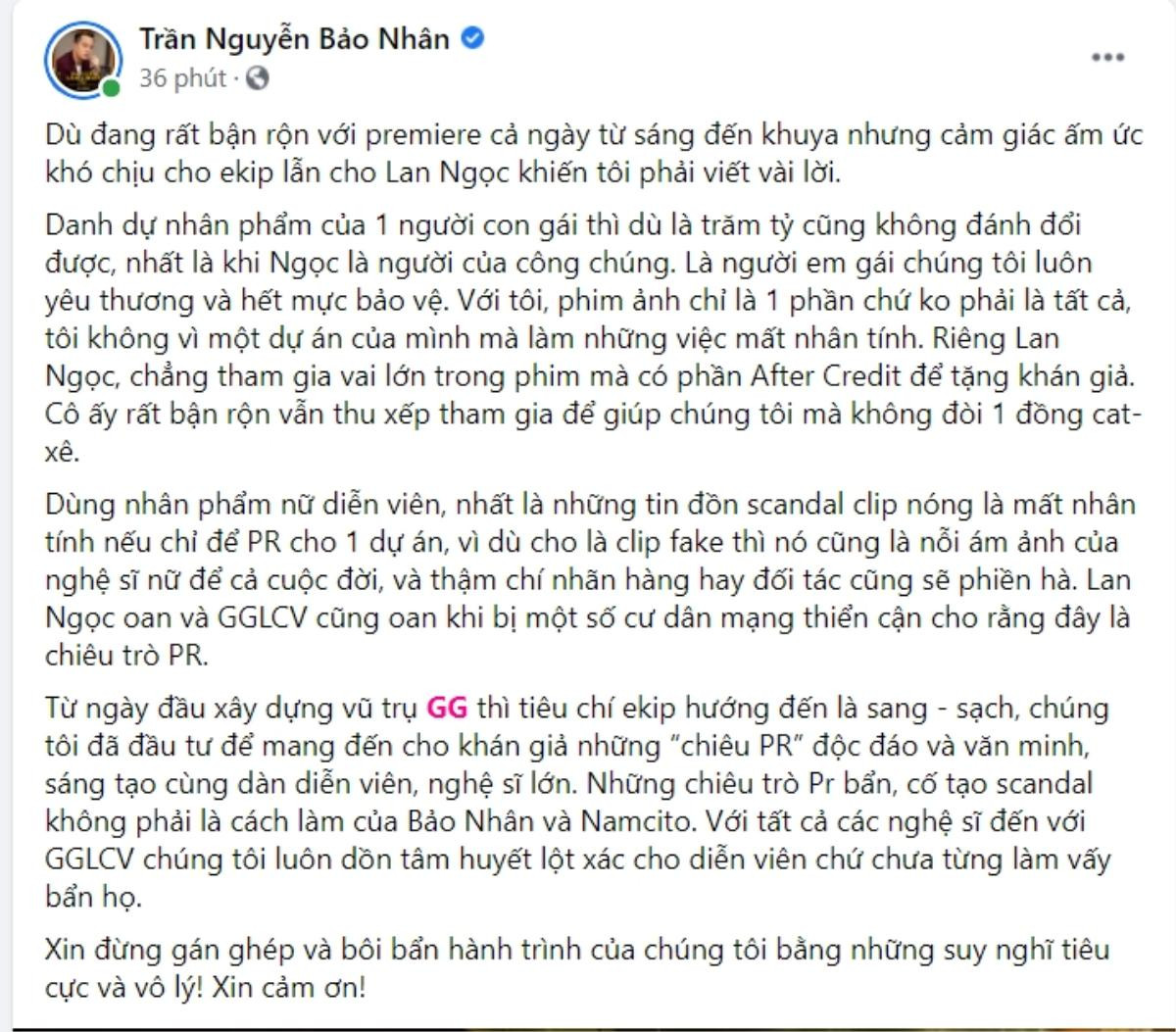 Dạo diễn 'Gái già lắm chiêu V' bức xúc vì bị nghi lợi dụng scandal của Lan Ngọc để PR phim sắp ra mắt Ảnh 8