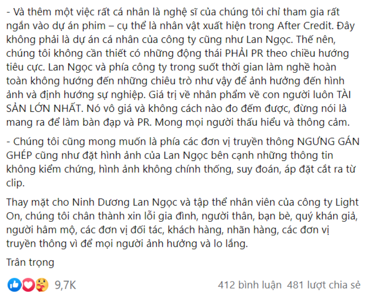 Đại diện Lan Ngọc phủ định việc dùng drama để PR sản phẩm mới Ảnh 3