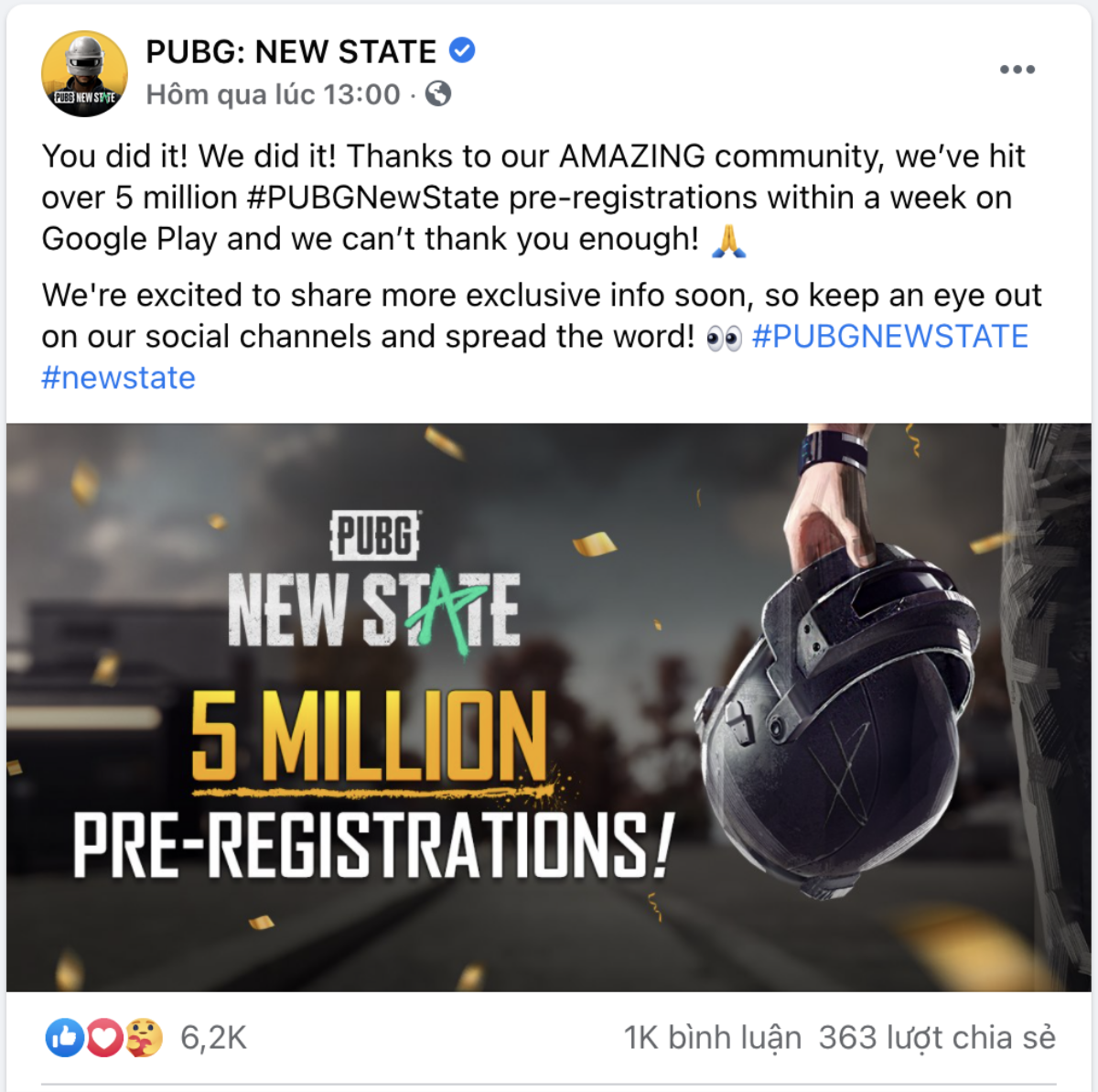 PUBG: New State cán mốc hàng triệu lượt đăng ký trước dù chỉ xuất hiện vài ngày Ảnh 2