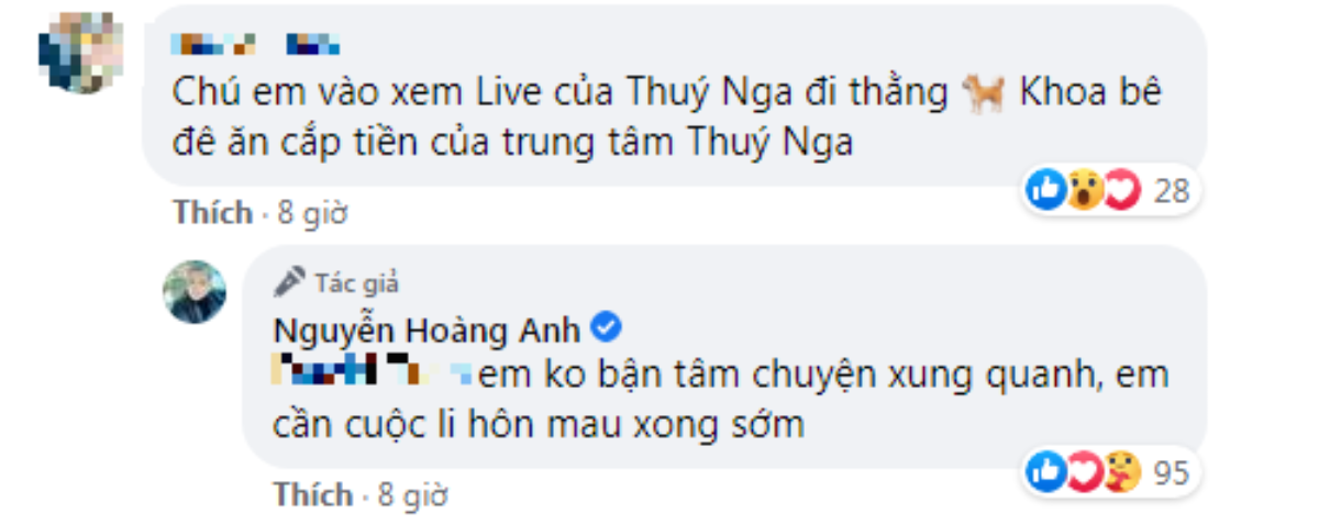 Động thái của Hoàng Anh sau khi Thúy Nga khuyên vợ cũ 'chừa' cho anh con đường sống Ảnh 5