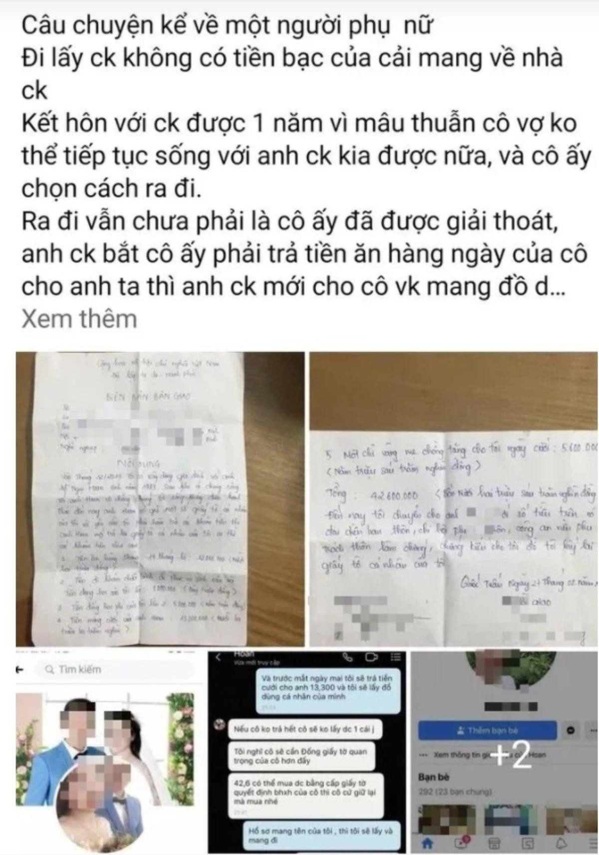 Vụ chồng đòi tiền ăn hàng ngày và tiền khám sản của vợ sau ly hôn: 'Anh ta đã gặp và xin lỗi tôi' Ảnh 1