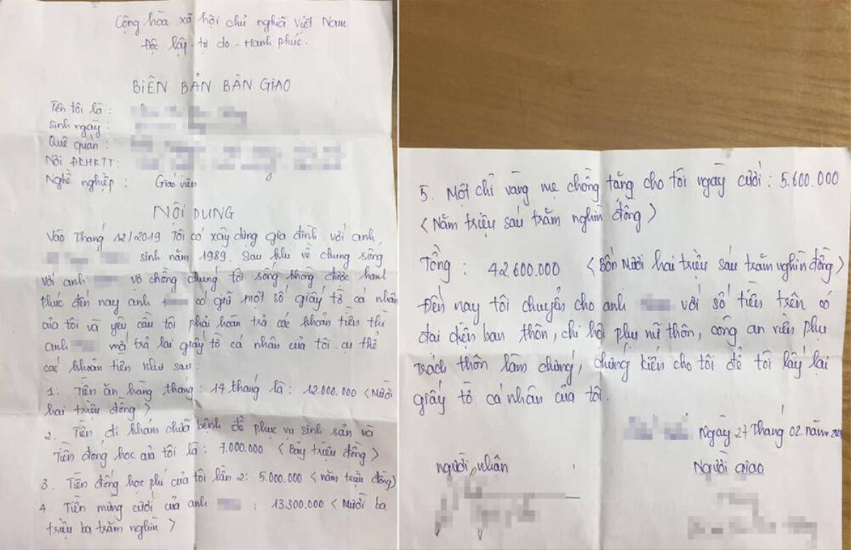 Vụ chồng đòi tiền ăn hàng ngày và tiền khám sản của vợ sau ly hôn: 'Anh ta đã gặp và xin lỗi tôi' Ảnh 2